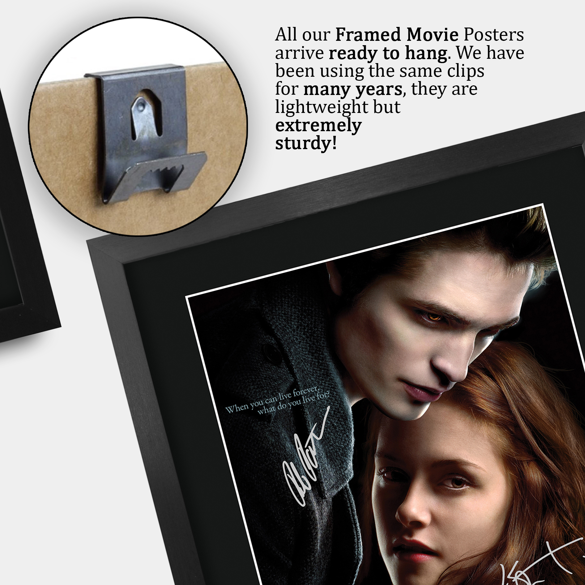 Twilight Ideal Gift Printed Framed Autograph Picture to Movie Memorabilia Fans - Imagen 27 de 85