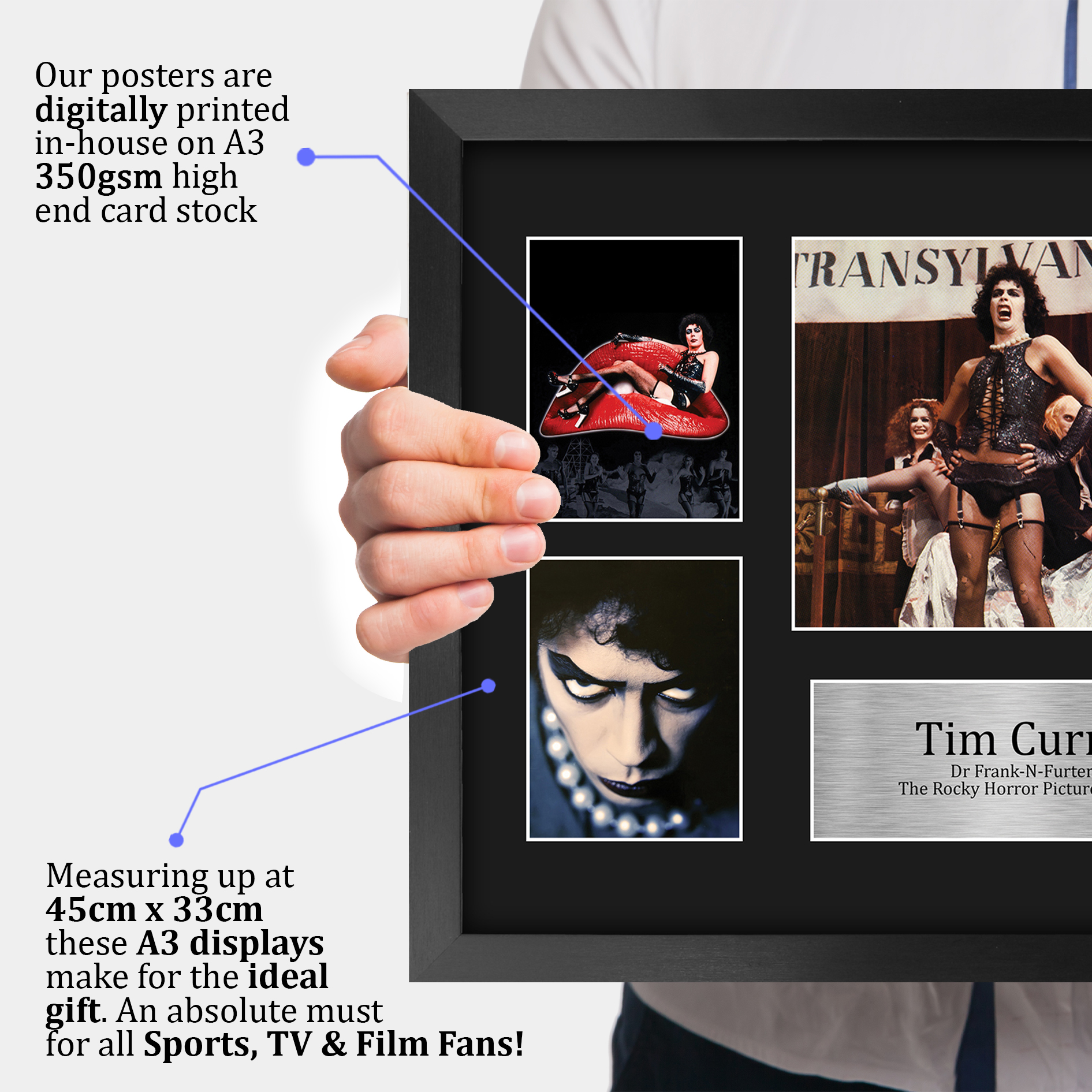 The Rocky Horror Picture Show Gift Framed Autograph Picture Print to Movie Fans - Picture 20 of 59