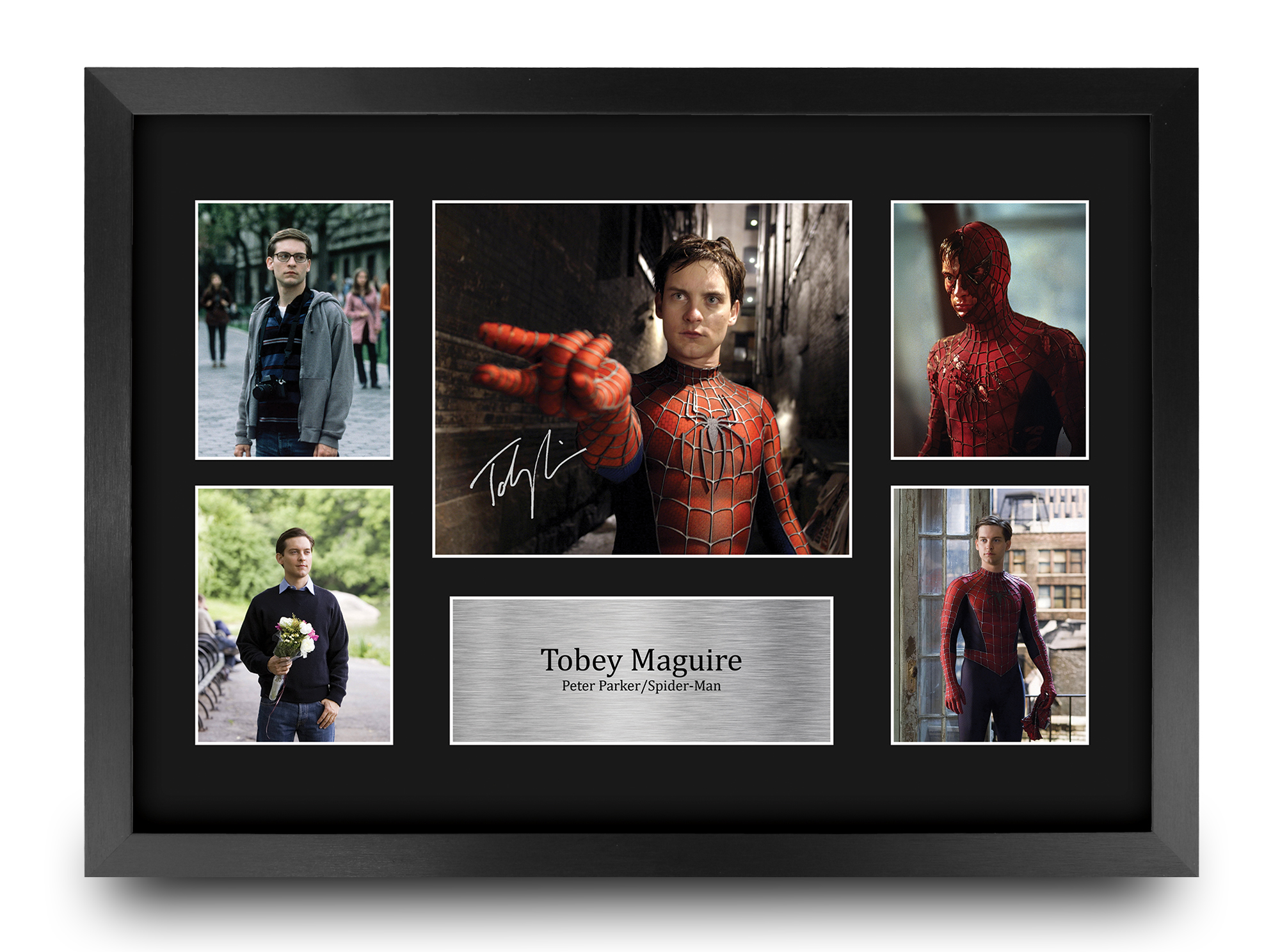 Tobey Maguire Spider-man Gift Idea Framed Autograph Picture Print to Movie Fans - Picture 10 of 24