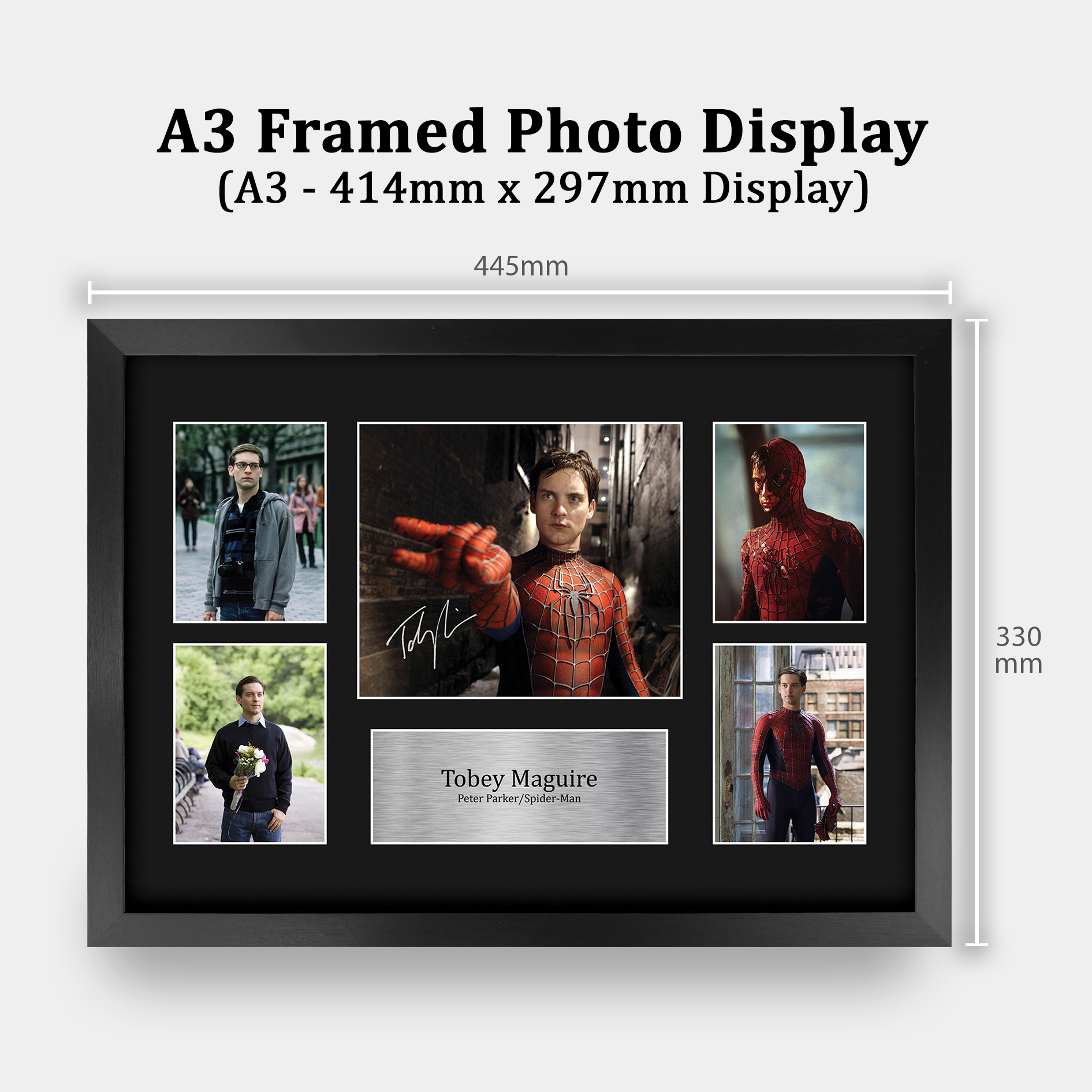 Tobey Maguire Spider-man Gift Idea Framed Autograph Picture Print to Movie Fans - Picture 11 of 24