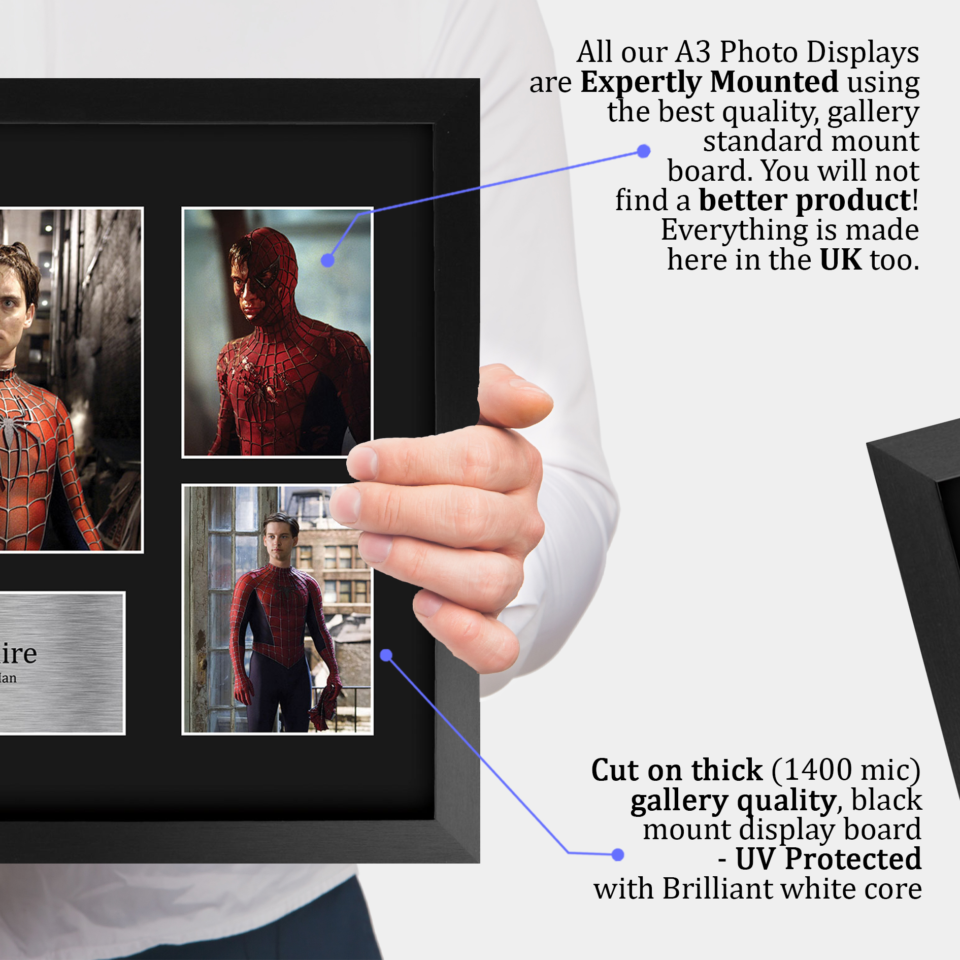 Tobey Maguire Spider-man Gift Idea Framed Autograph Picture Print to Movie Fans - Picture 13 of 24