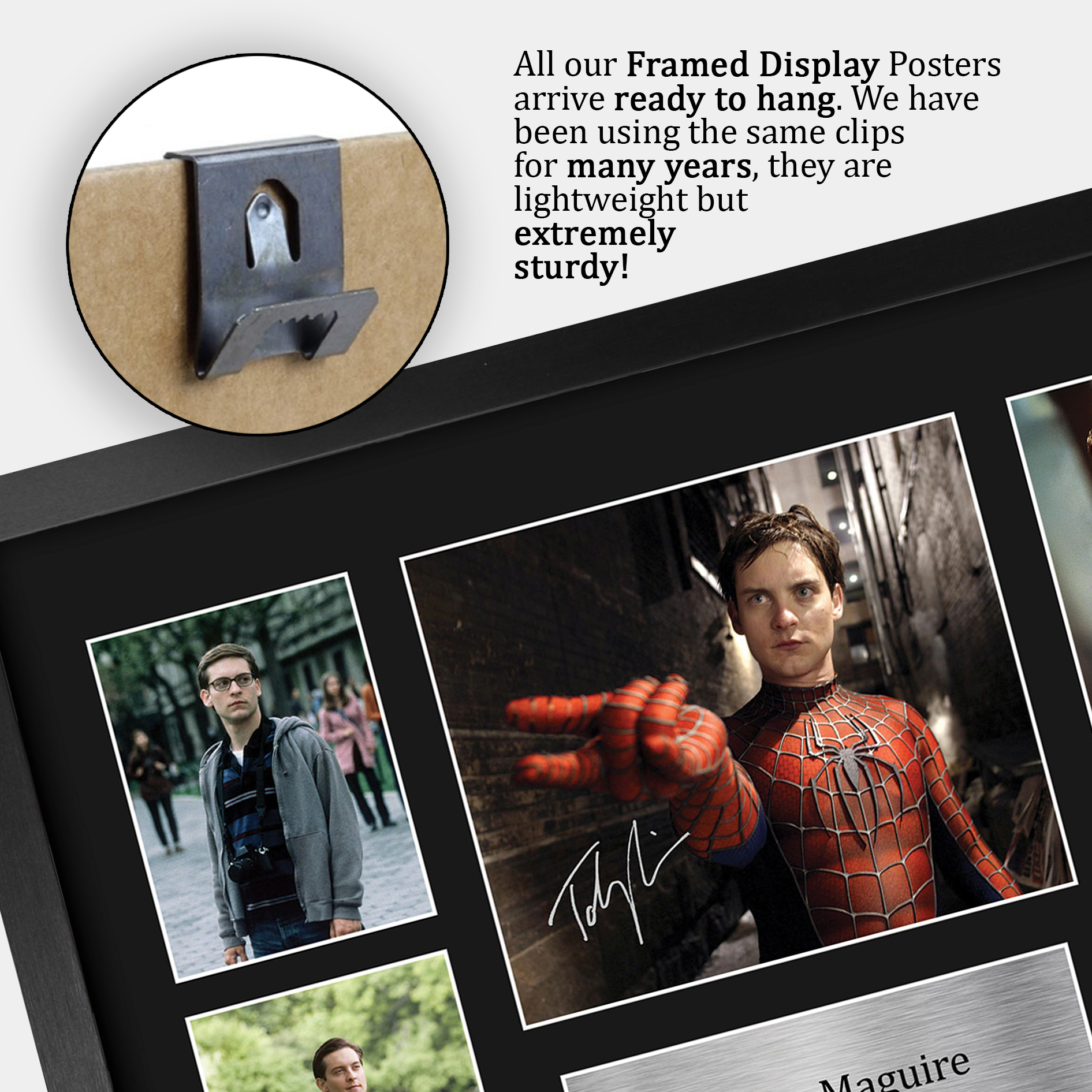 Tobey Maguire Spider-man Gift Idea Framed Autograph Picture Print to Movie Fans - Picture 14 of 24