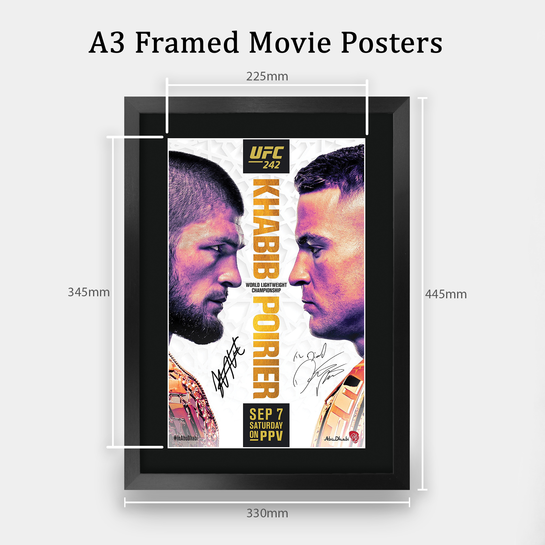 glossy A4 print Khabib Nurmagomedov UFC photograph 12 