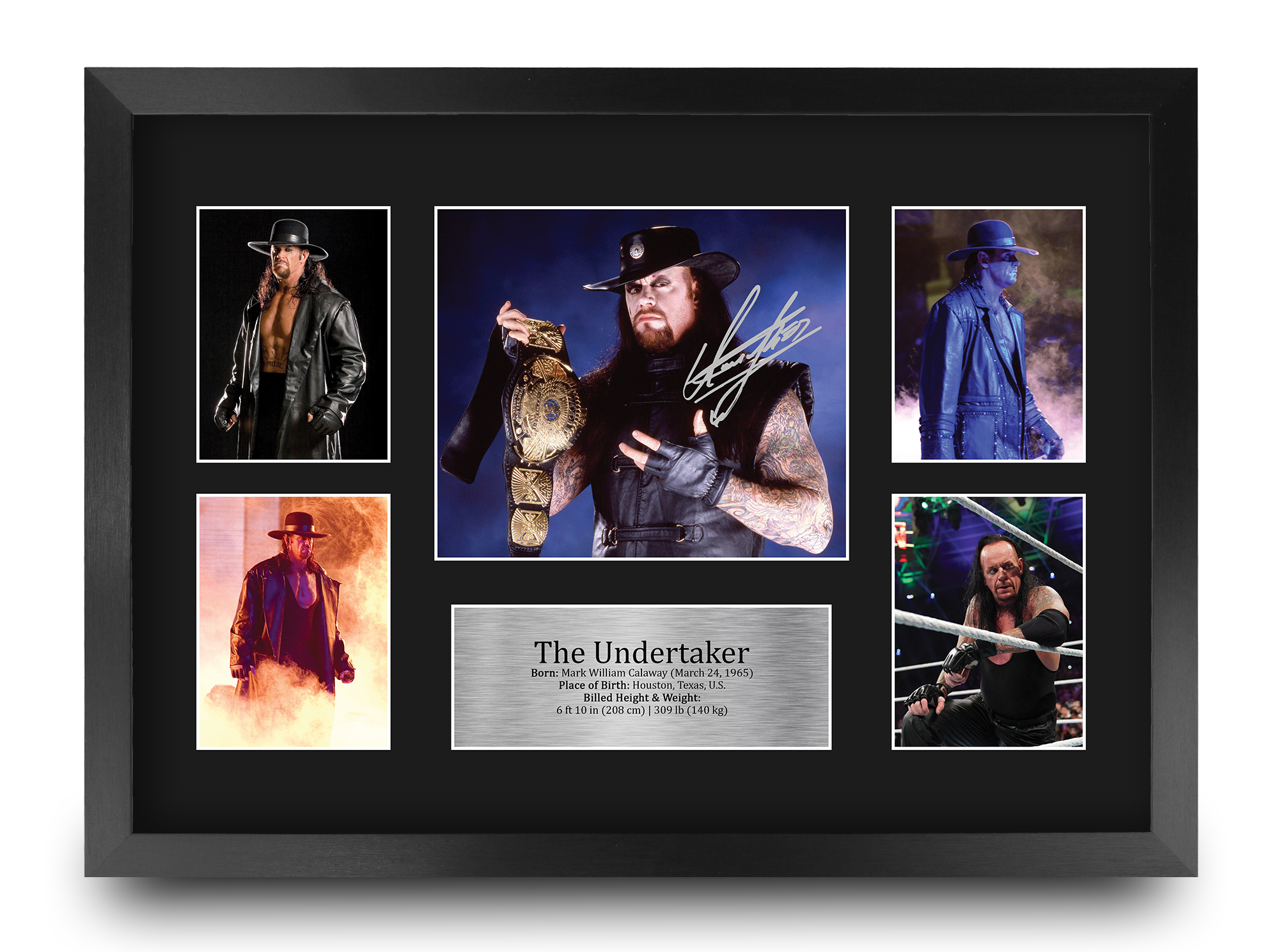 The Undertaker Framed Gift Idea Printed Autograph Picture for WWE & WWF Fans