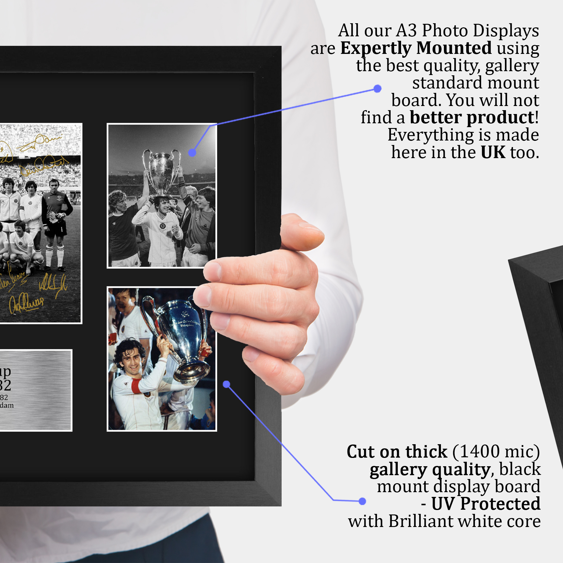 Aston Villa 1982 Europapokalsieger gedrucktes Autogrammfoto ein Fußballfan - Bild 14 von 33