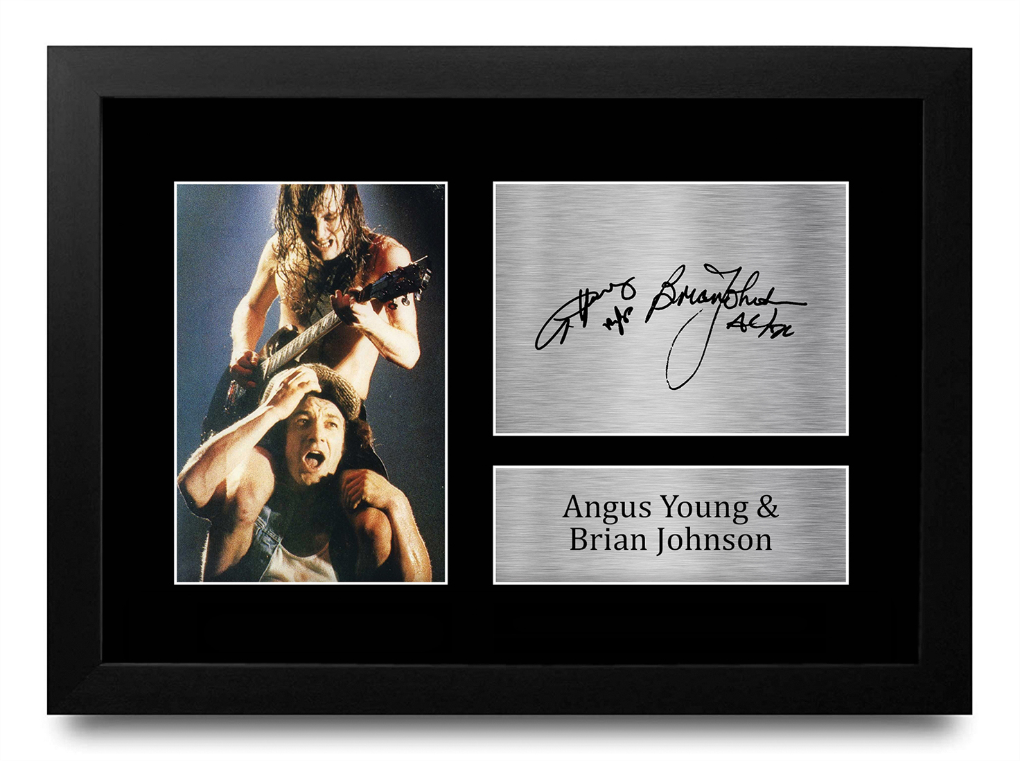 Young and Johnson Signed Pre Printed Autograph A4 Photo Gift For an AC/DC Fan - Picture 10 of 33