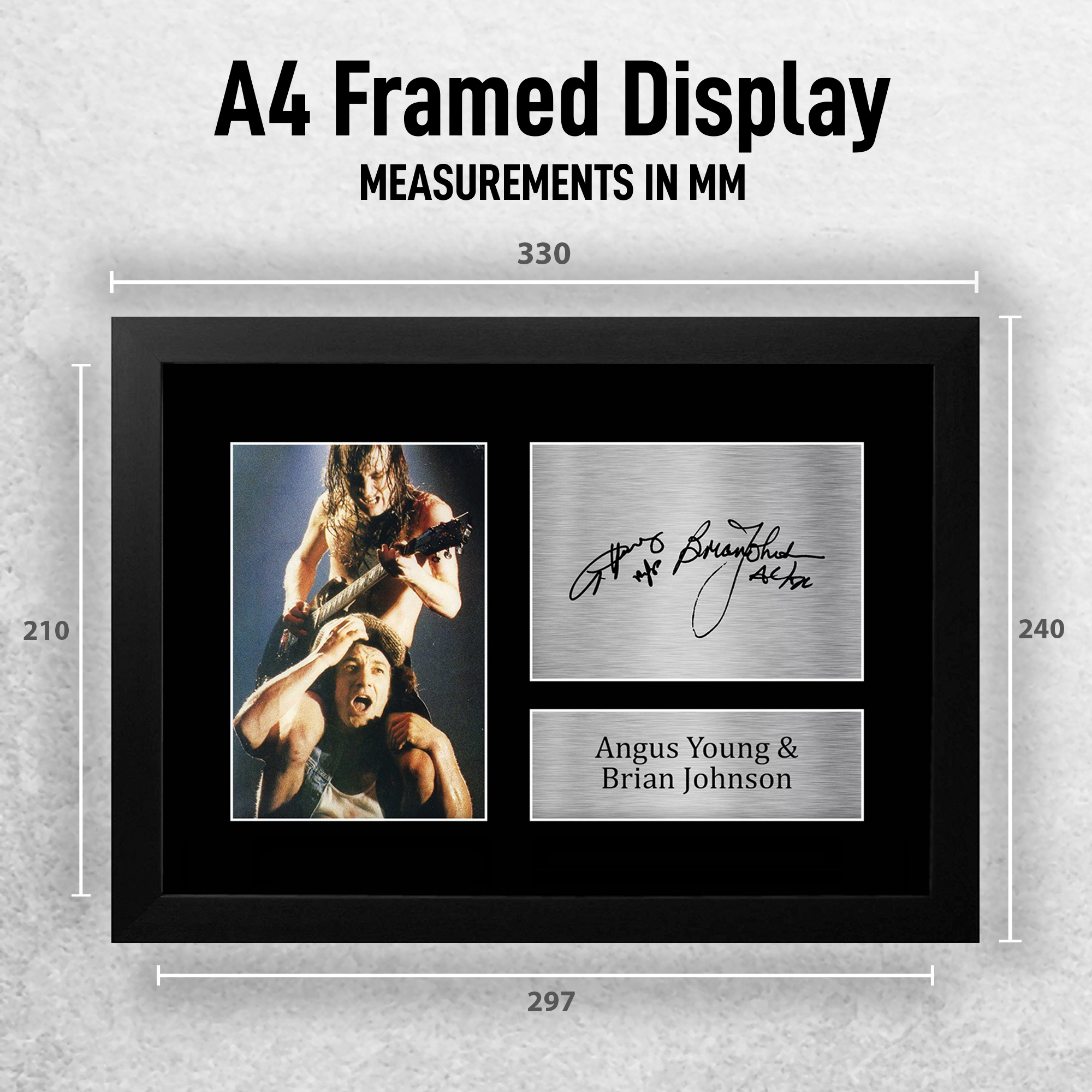 Young and Johnson Signed Pre Printed Autograph A4 Photo Gift For an AC/DC Fan - Picture 11 of 33