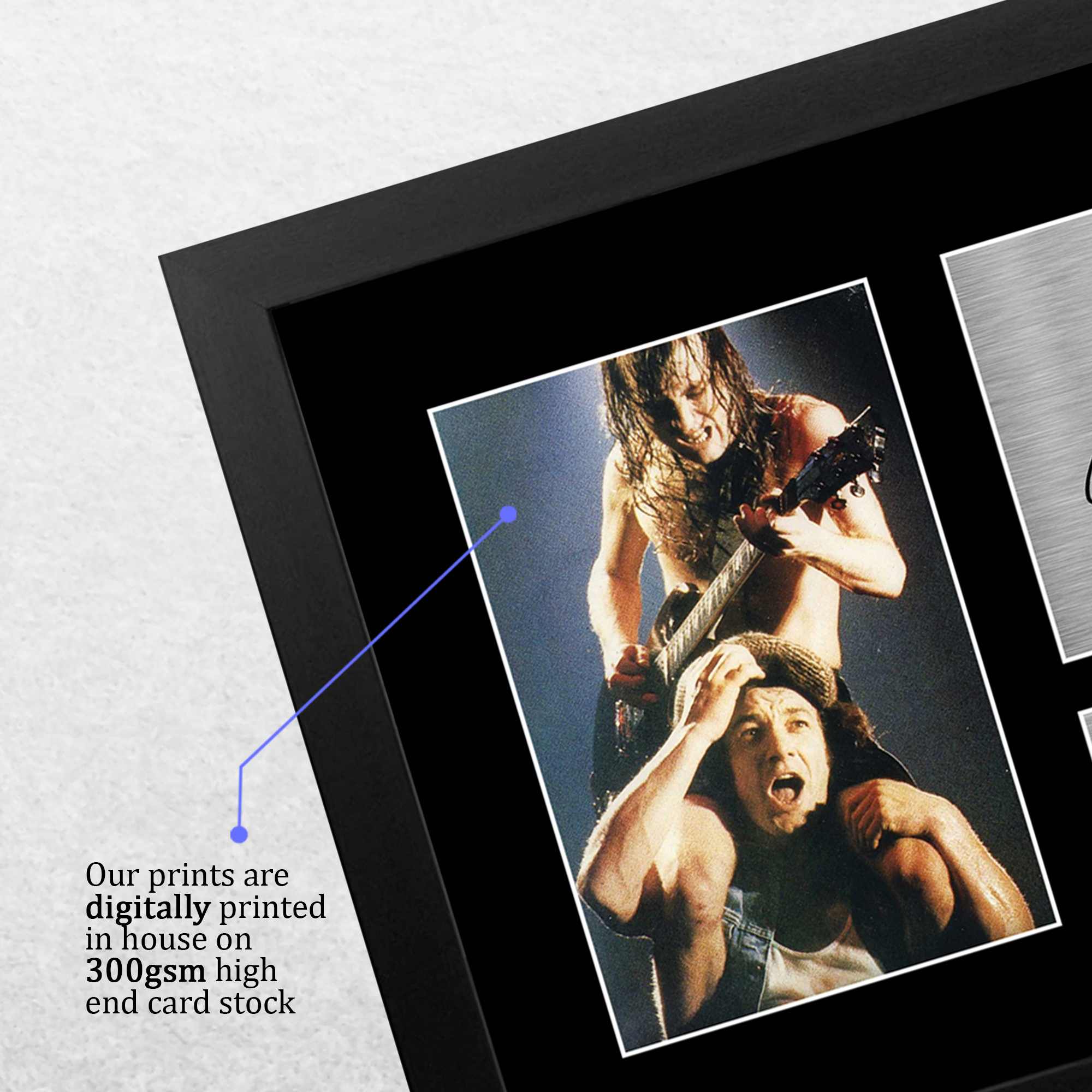 Young and Johnson Signed Pre Printed Autograph A4 Photo Gift For an AC/DC Fan - Picture 13 of 33