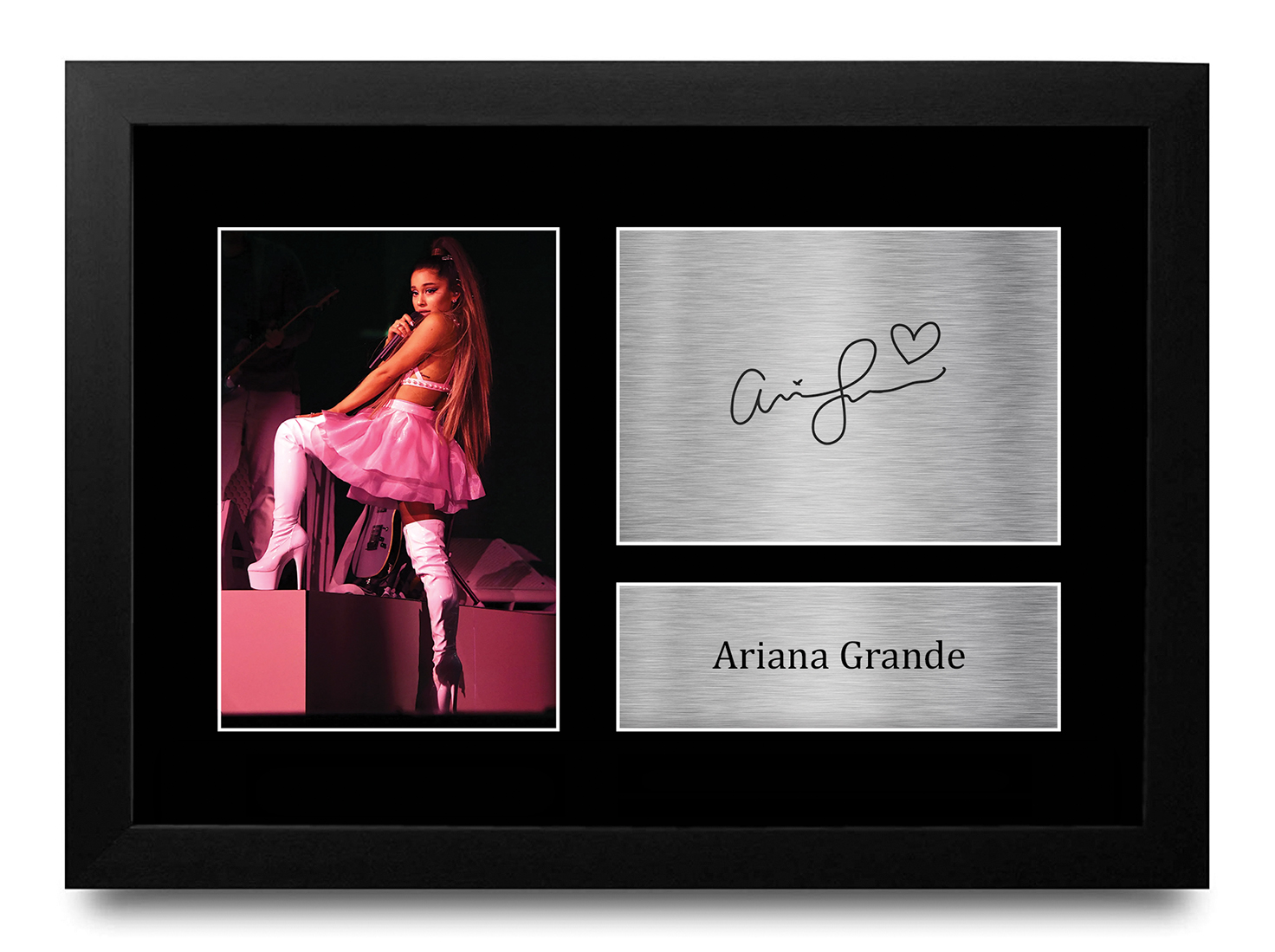 【直筆サイン】【未開封】【アメリカ限定】Ariana Grande Ariana Grande Signed A4 Framed Printed Autograph Poster Print
