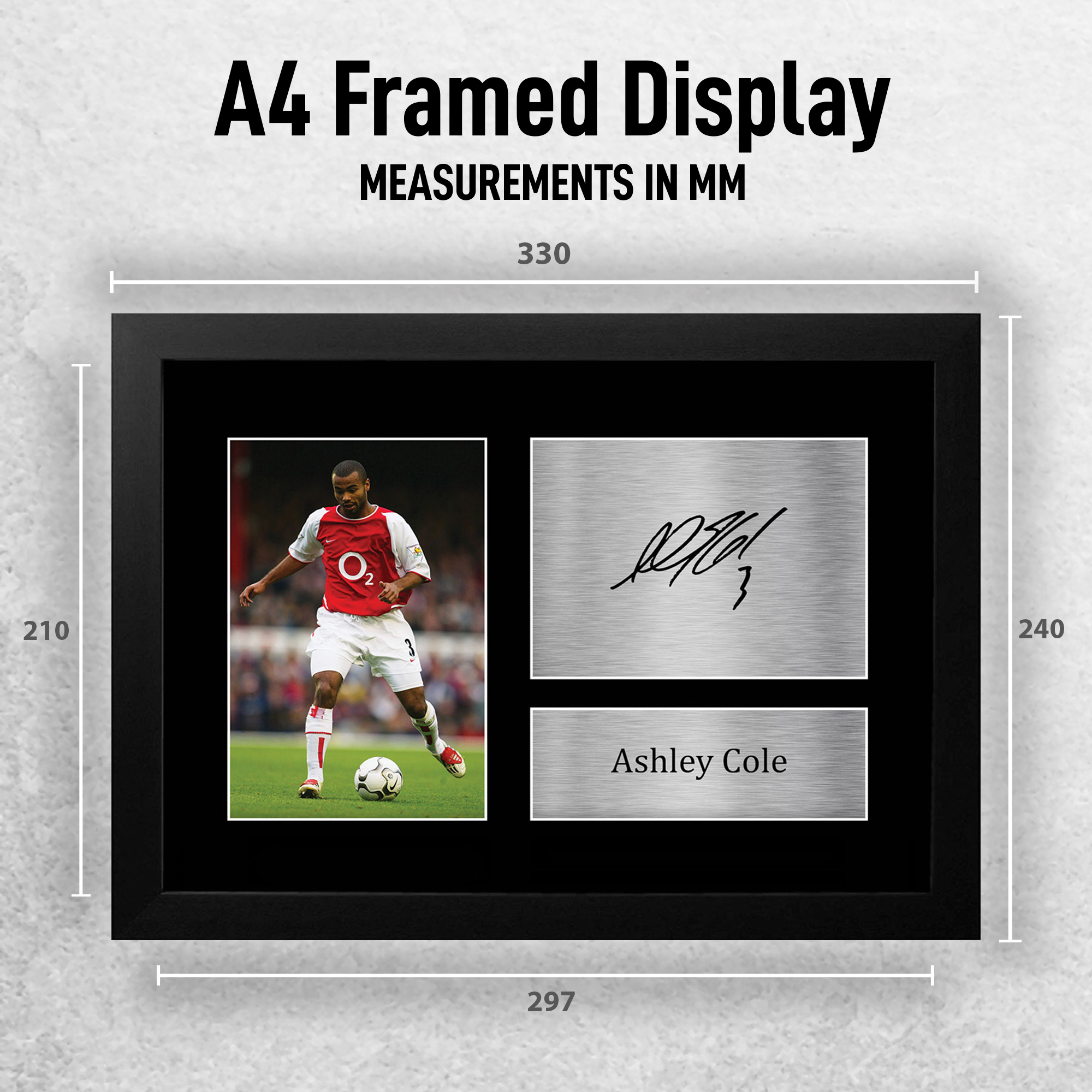 Autógrafo impreso de Ashley Cole gran idea de regalo foto A4 para fanáticos del fútbol americano - Imagen 3 de 17
