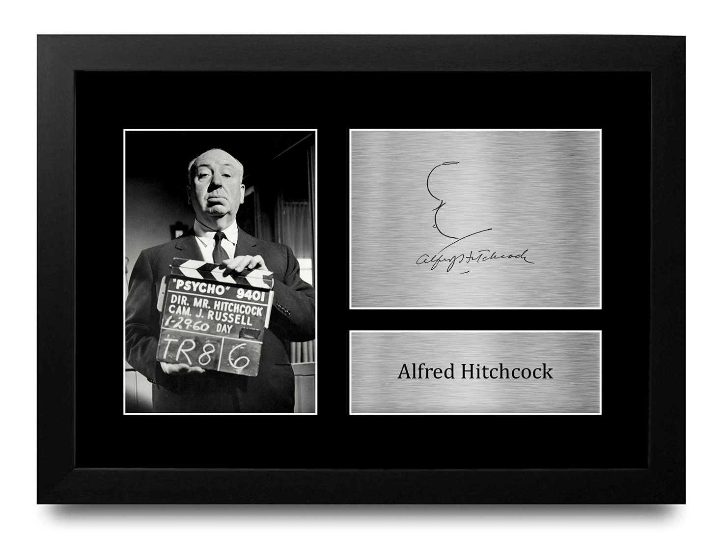 Alfred Hitchcock Psycho Gift Idea Framed Autograph Picture Print to Movie Fans - Picture 10 of 24