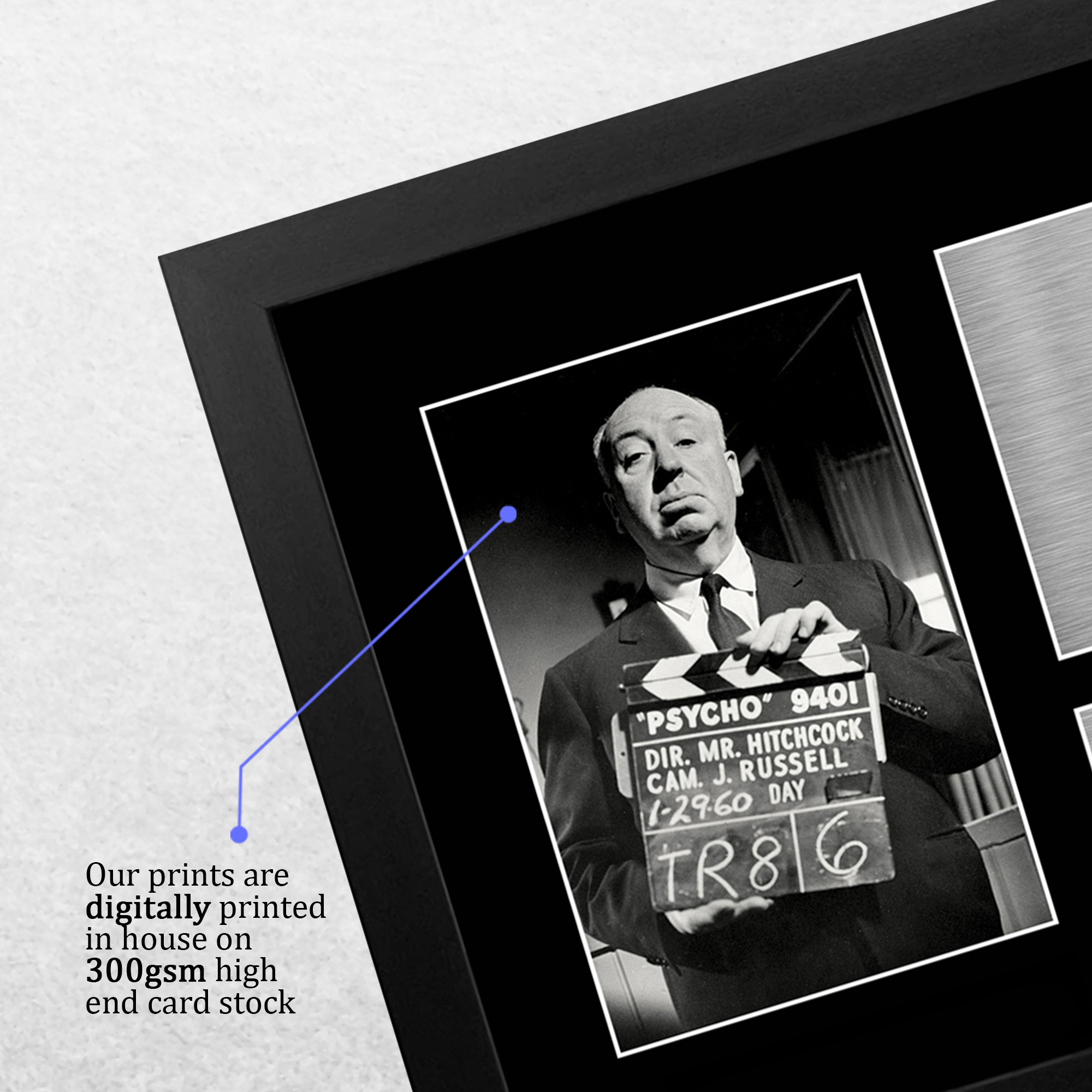 Alfred Hitchcock Psycho Gift Idea Framed Autograph Picture Print to Movie Fans - Picture 13 of 24