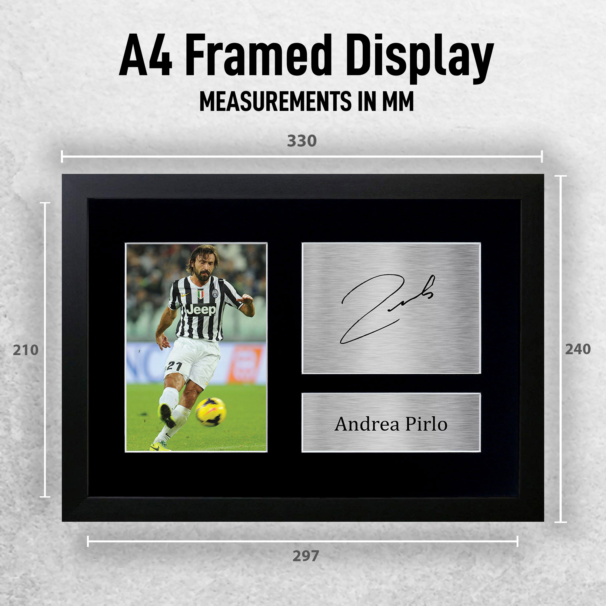 Andrea Pirlo 直筆サイン入り写真パネルBBM刻印　14/30 イタリア代表 21 Andrea Pirlo 直筆サイン 14/30 BBM刻印 - メルカリ