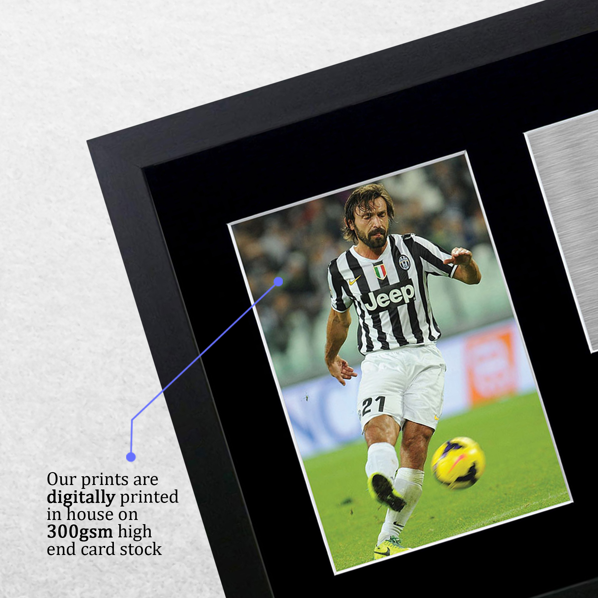 Andrea Pirlo Signed Printed Autograph A4 Photo Wall Art Gift For a