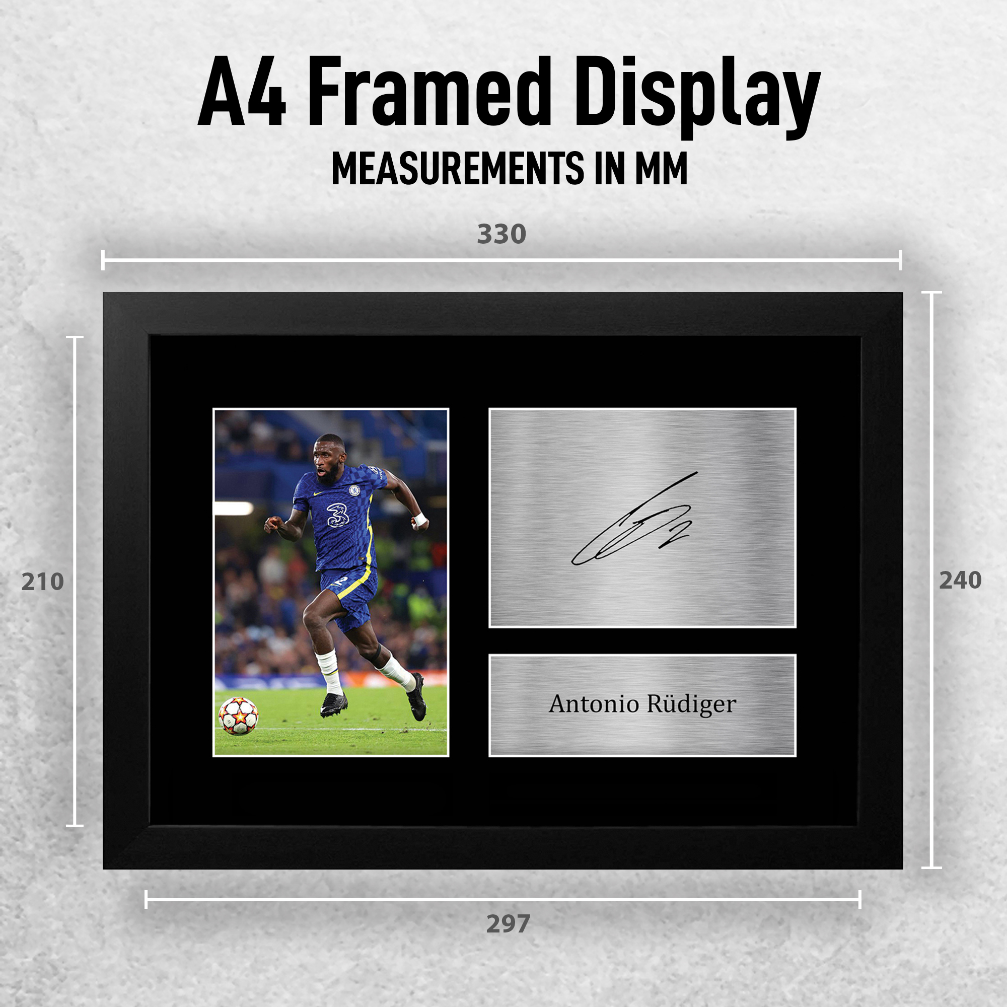 Imagen autógrafa firmada preimpresa de Antonio Rudiger Chelsea para fanáticos del fútbol - Imagen 3 de 17