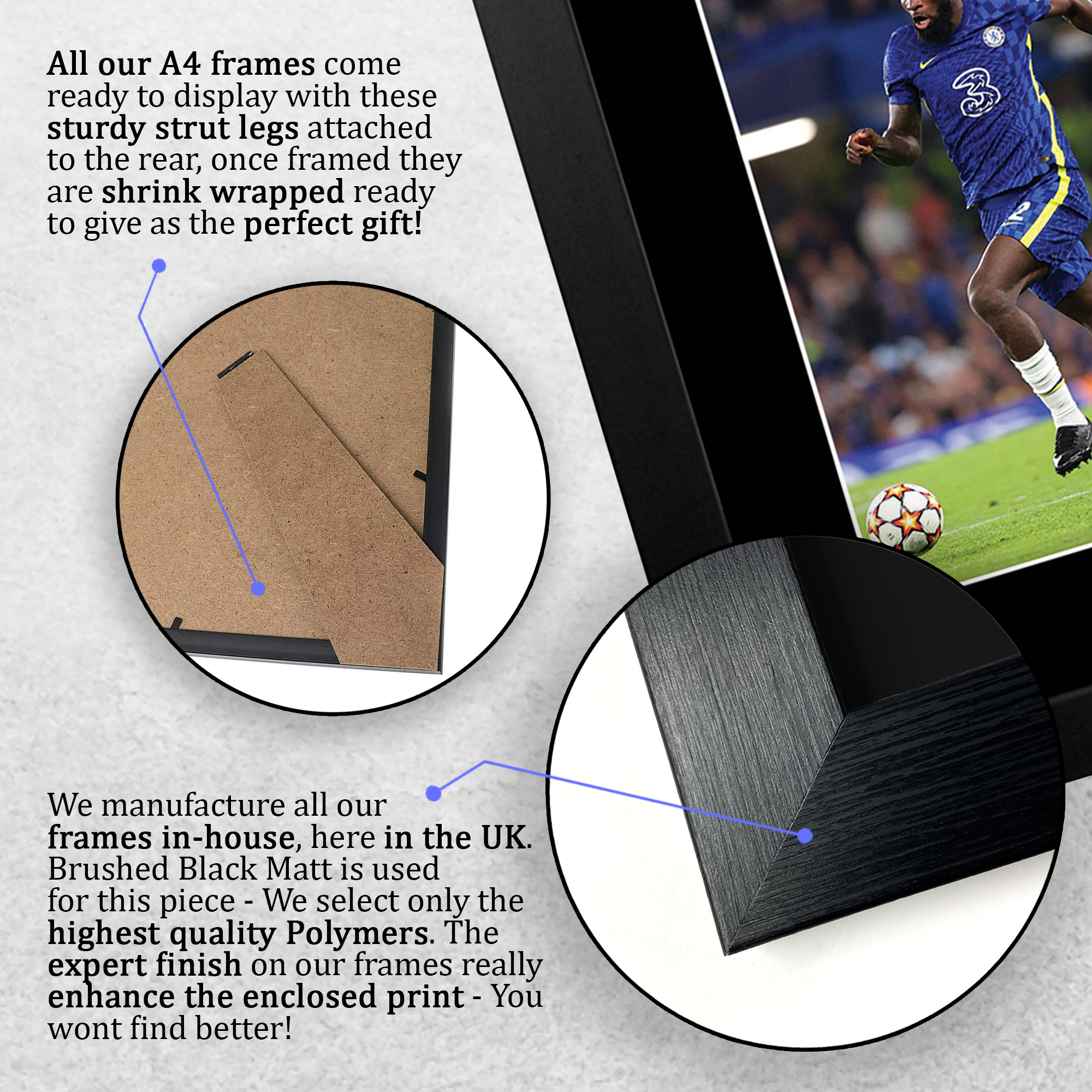 Imagen autógrafa firmada preimpresa de Antonio Rudiger Chelsea para fanáticos del fútbol - Imagen 8 de 17