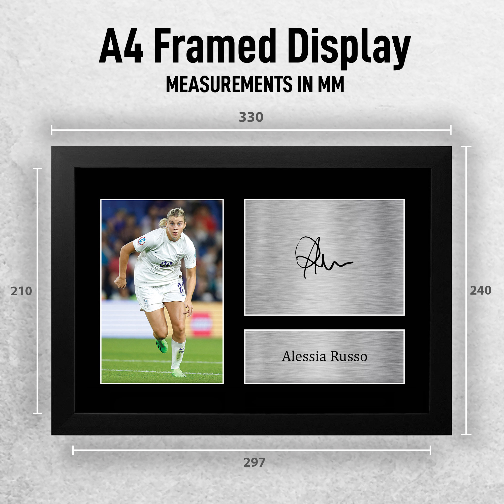 Alessia Russo - England Ladies Lionesses Foto Firmada De 6 X