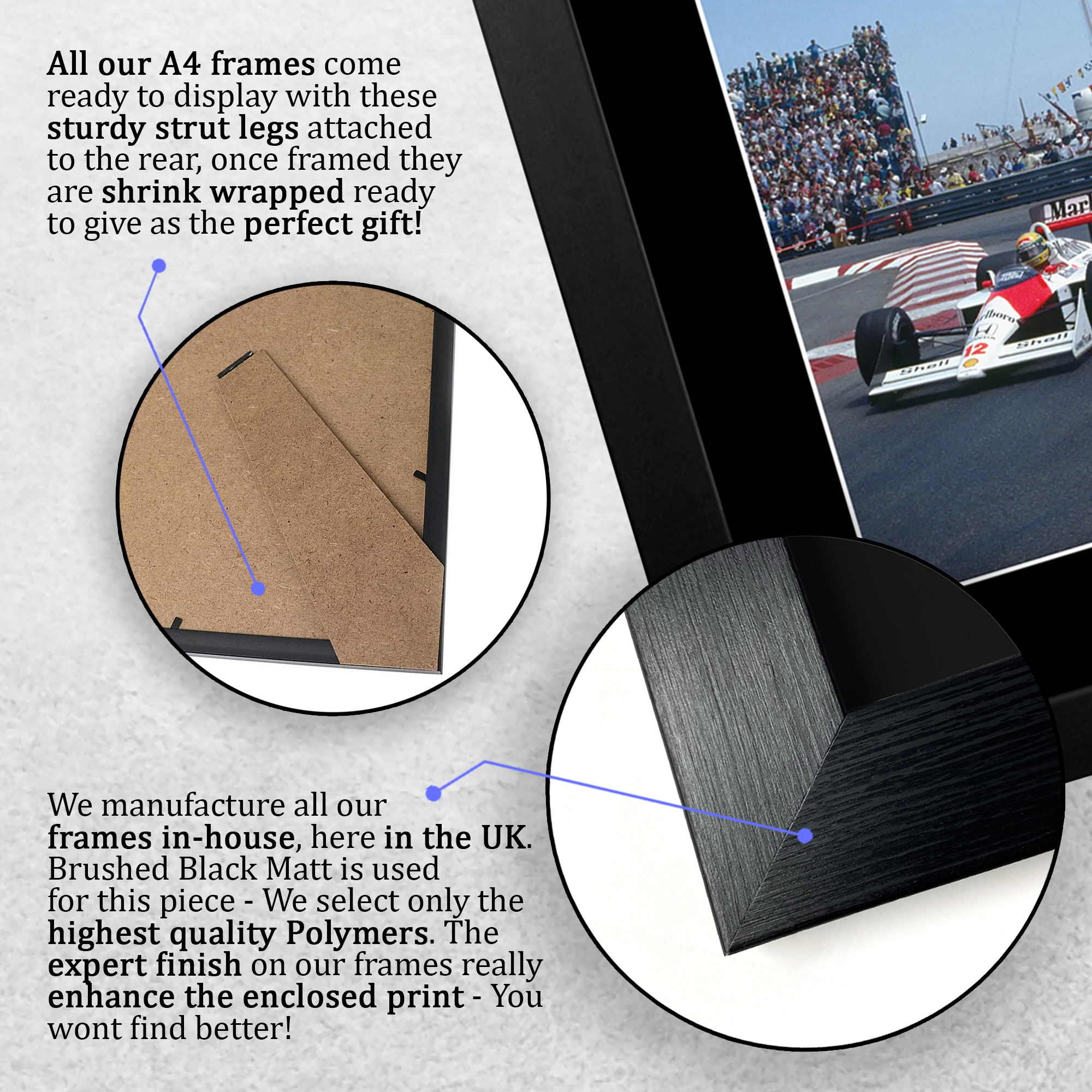 Ayrton Senna Formula 1 Gift Idea Signed A4 Photo Prints for Fans of F1 Formula 1 - Picture 8 of 17
