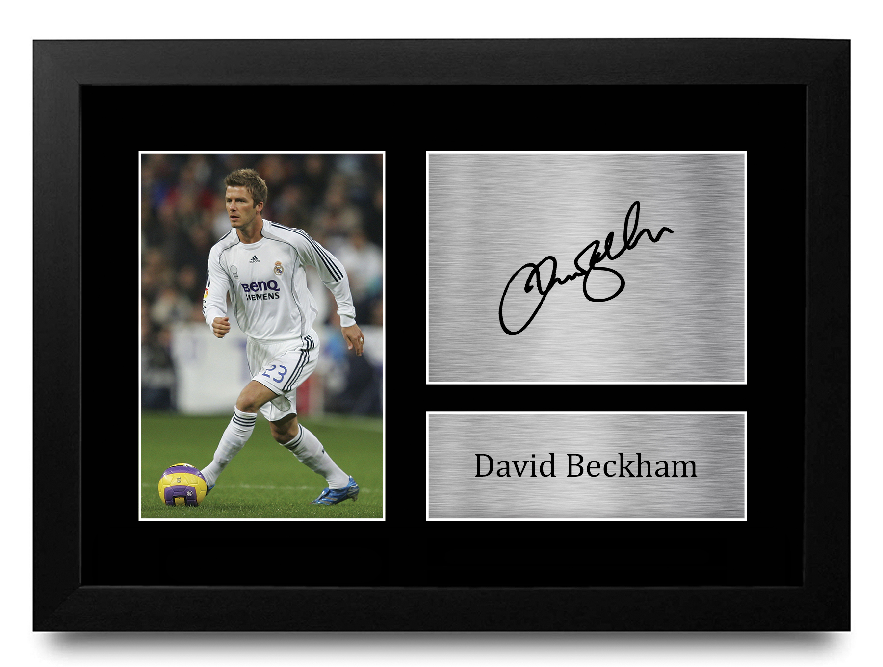 David Beckham A4 Gift Ideas Printed Autograph Picture for Football