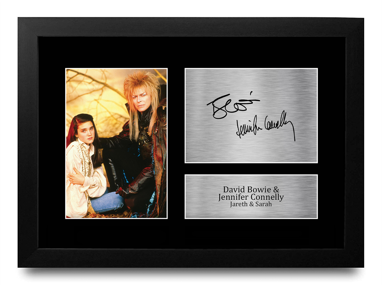 Labyrinth Ideal Gift Printed Framed Autograph Picture to Movie Memorabilia Fans - Picture 38 of 45