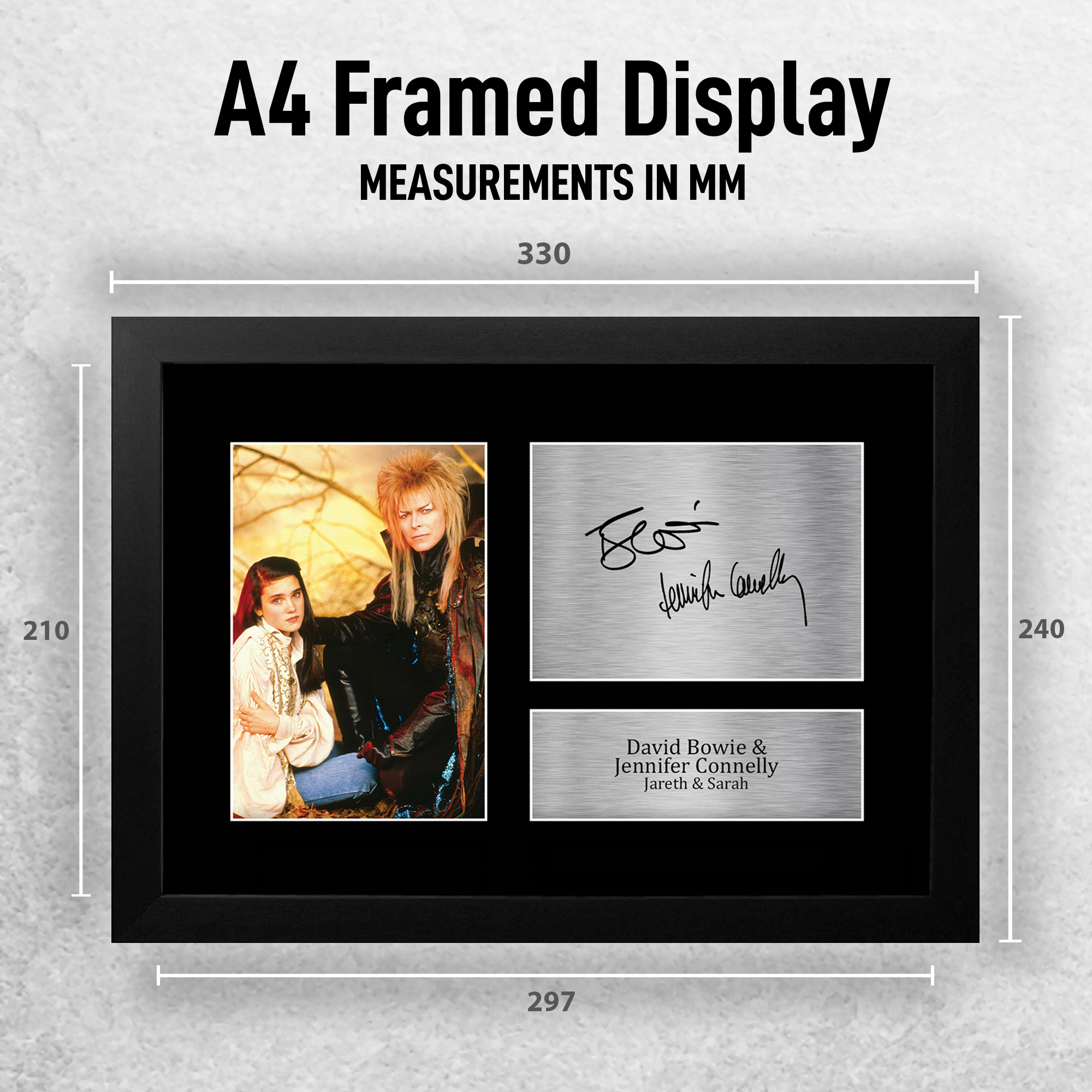 Labyrinth Ideal Gift Printed Framed Autograph Picture to Movie Memorabilia Fans - Picture 39 of 45