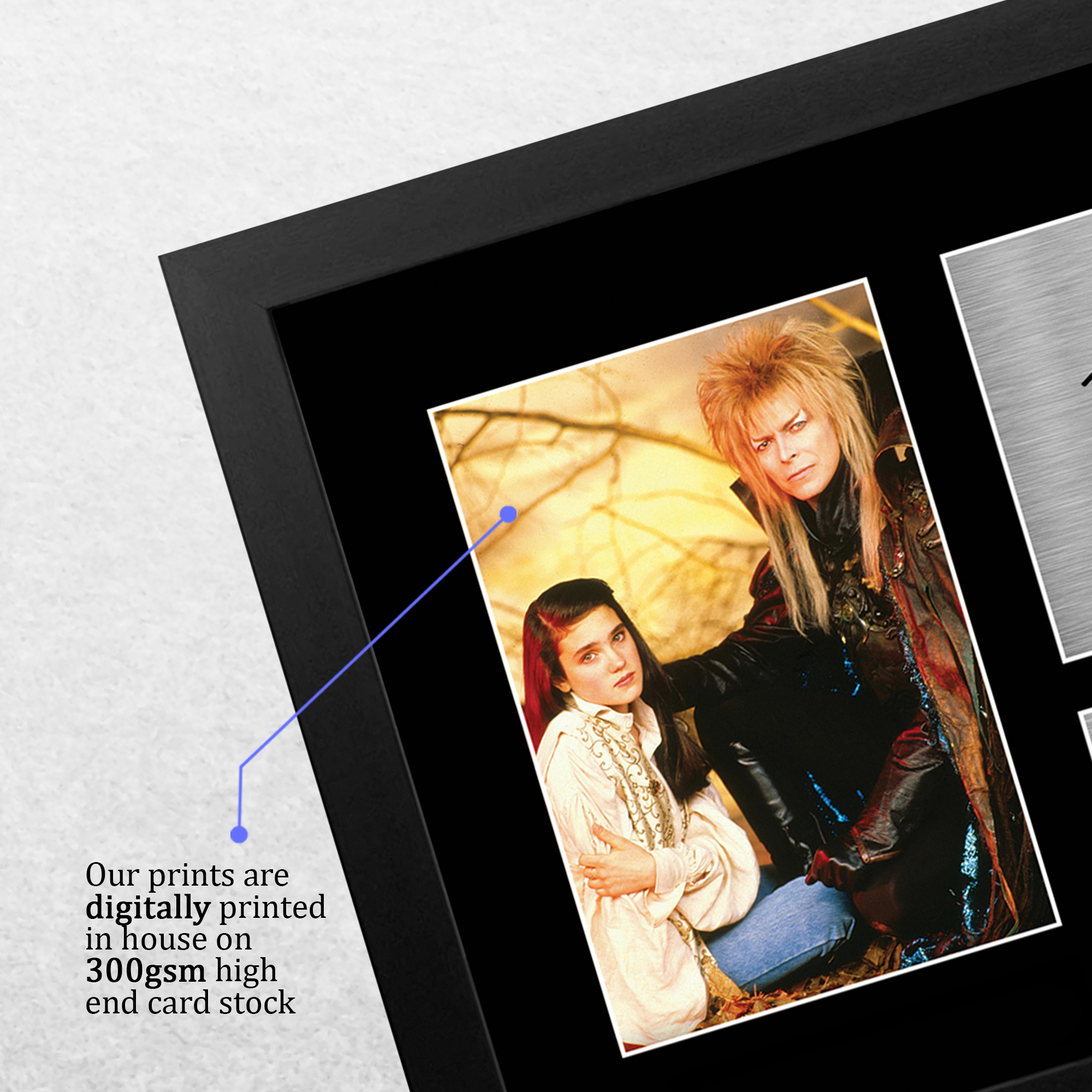Labyrinth Ideal Gift Printed Framed Autograph Picture to Movie Memorabilia Fans - Picture 41 of 45