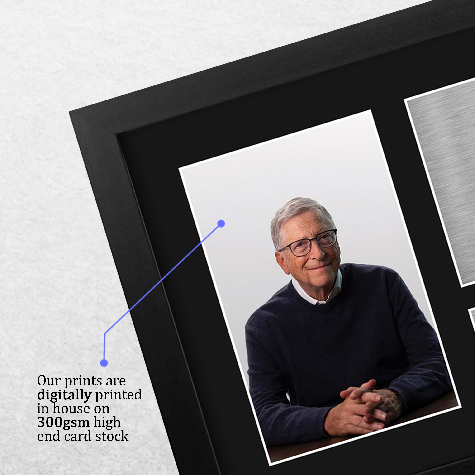 Bill Gates Co Founder Microsoft Gift Printed Signed Autograph