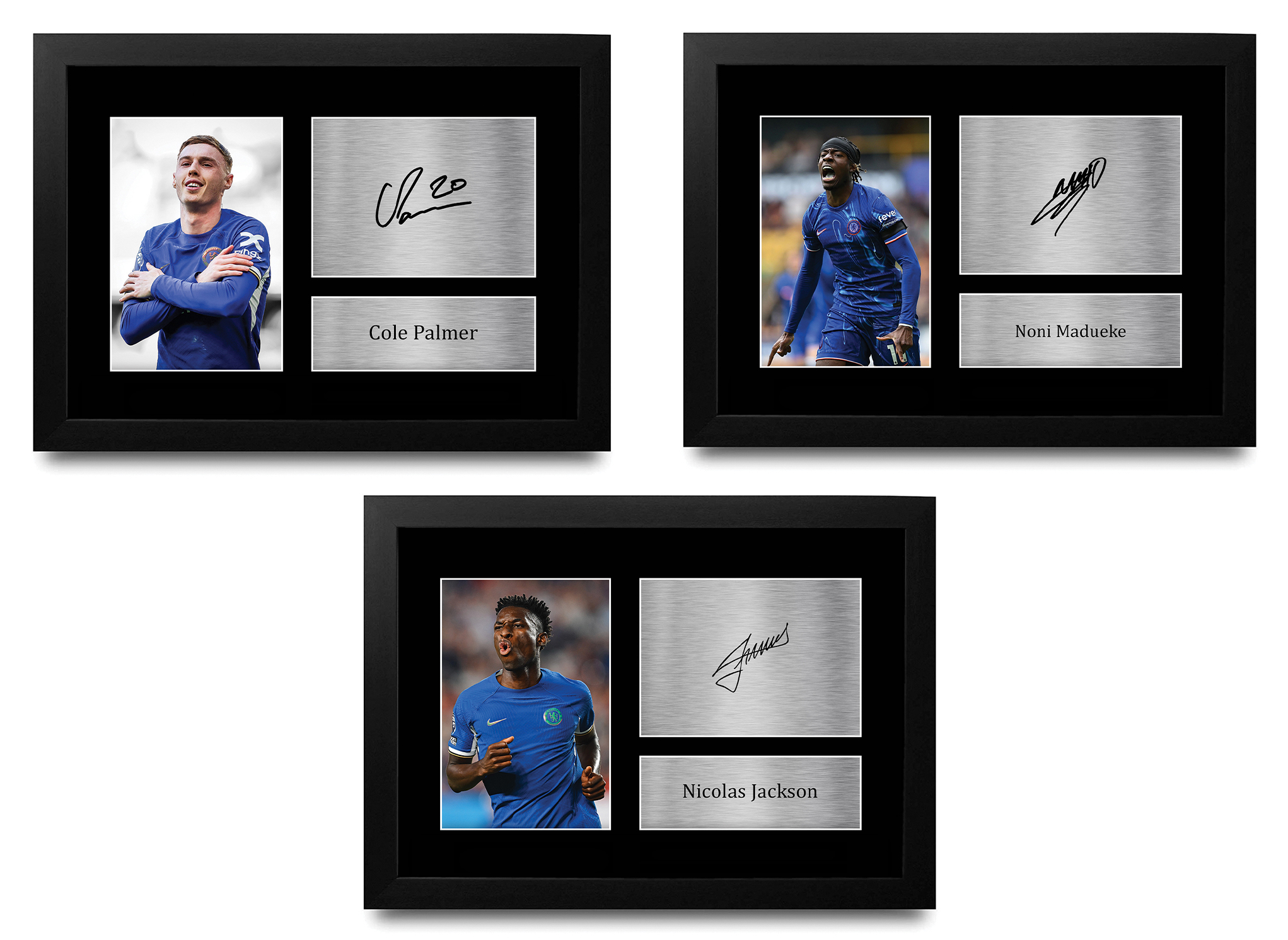Imagen autógrafa impresa idea de regalo enmarcada Cole Palmer Chelsea para fanáticos del fútbol - Imagen 27 de 28