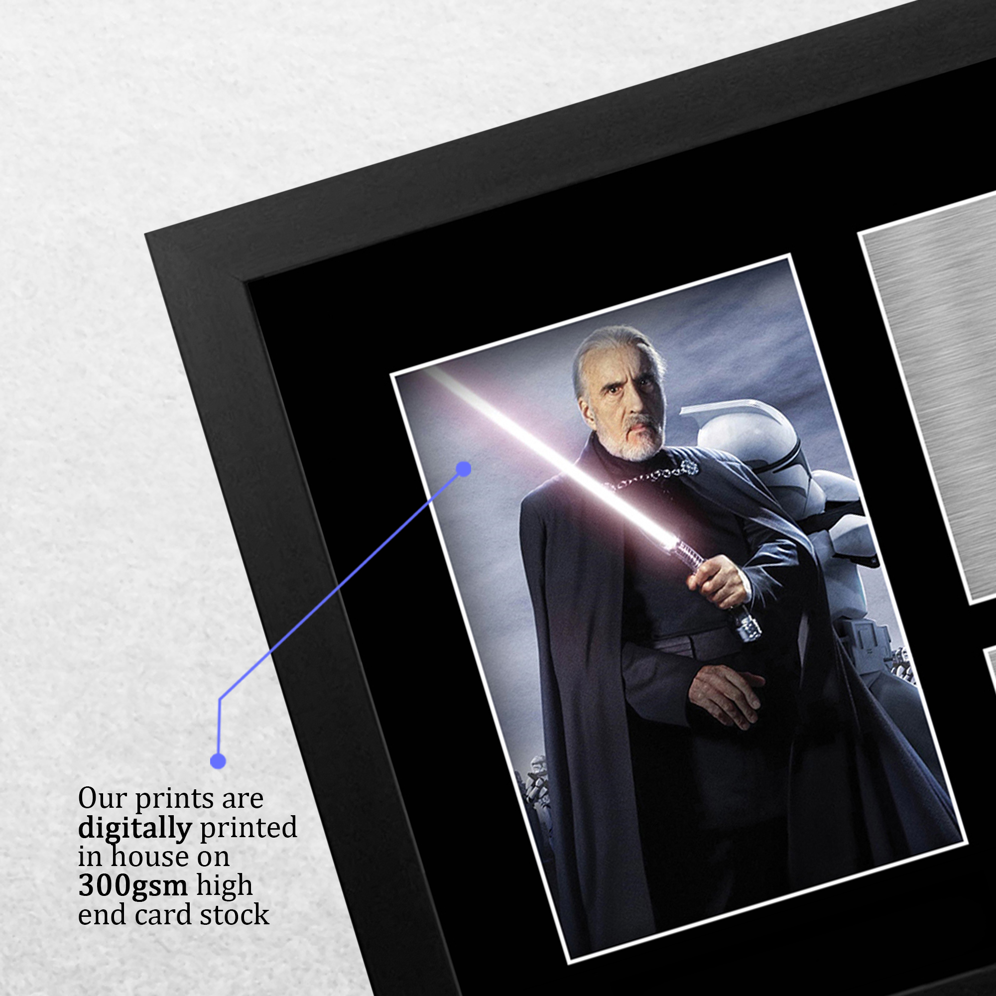 Christopher Lee Signed Pre Printed Autograph A4 Photo Gift For a Star Wars Fan - Picture 13 of 17