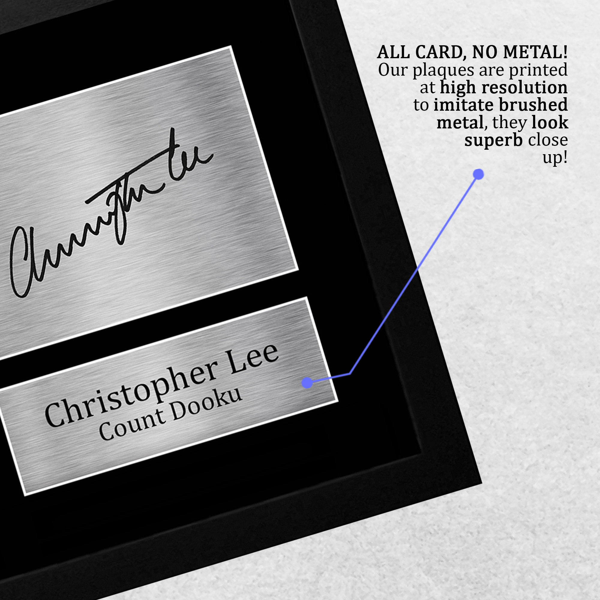 Christopher Lee Signed Pre Printed Autograph A4 Photo Gift For a Star Wars Fan - Picture 14 of 17