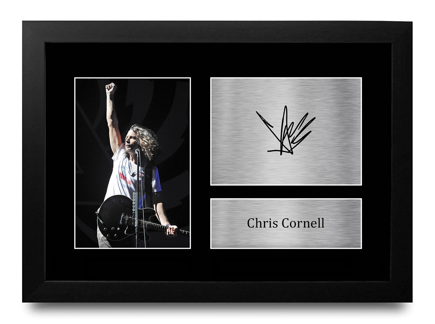 Chris Cornell signiertes vorgedrucktes Autogramm A4 Fotogeschenk für einen Soundgarden Fan - Bild 10 von 24