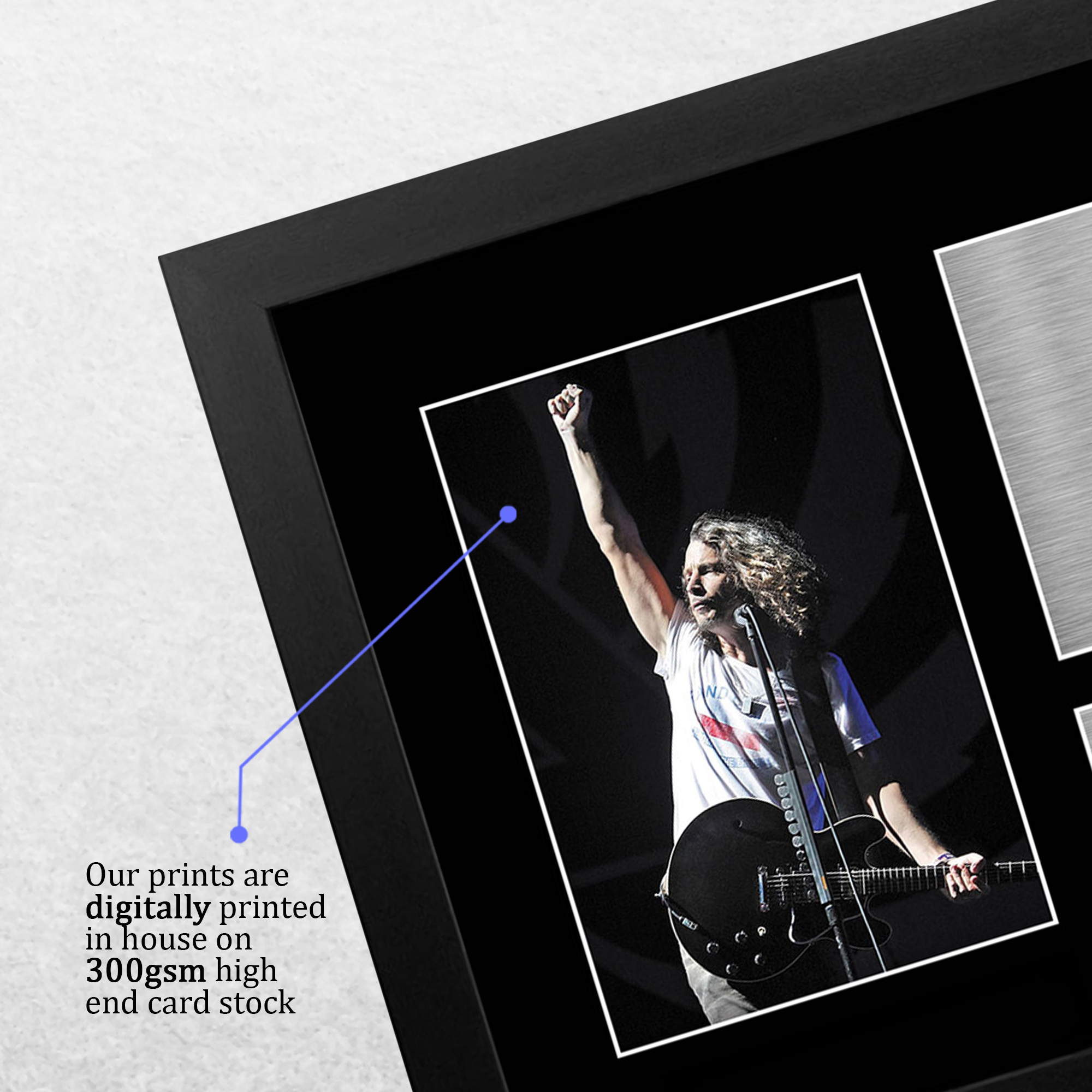 Chris Cornell signiertes vorgedrucktes Autogramm A4 Fotogeschenk für einen Soundgarden Fan - Bild 13 von 24