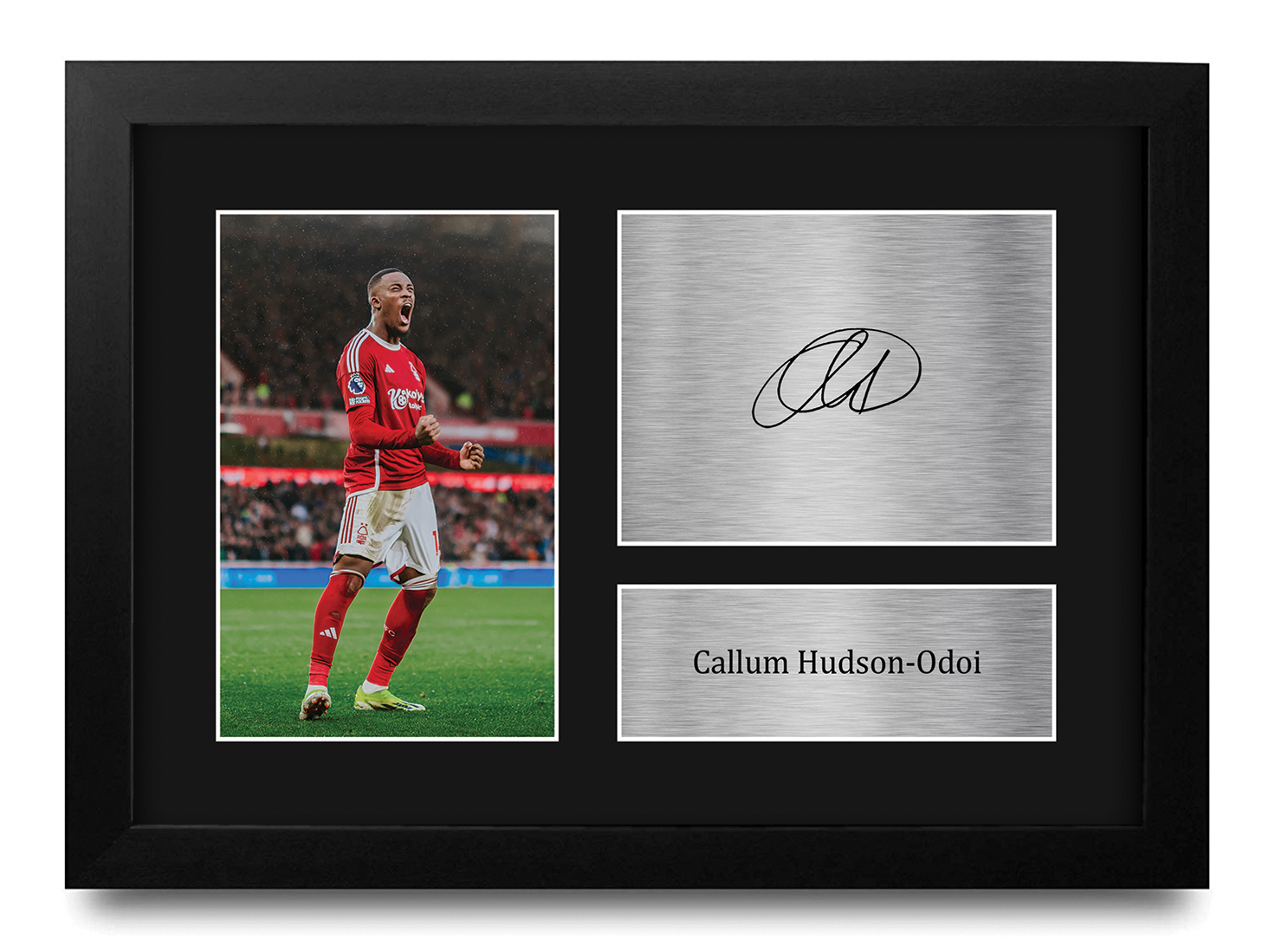 Foto autógrafa impresa Callum Hudson-Odoi Nottingham Forest de un fanático del fútbol americano - Imagen 10 de 17
