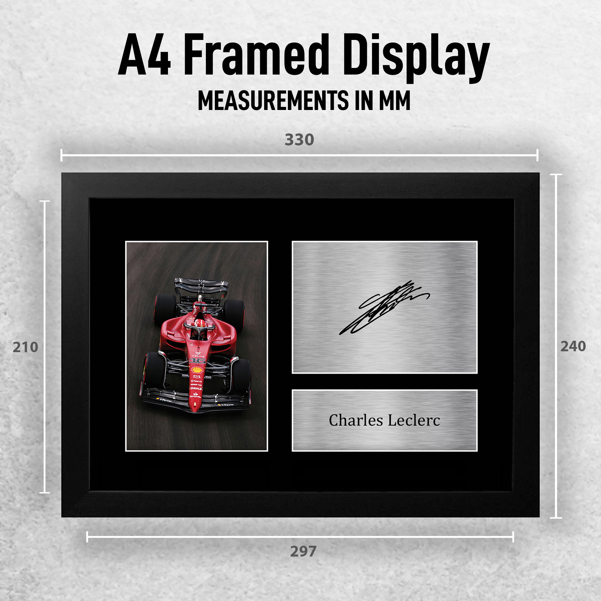 Charles Leclerc ottima idea regalo stampe fotografiche incorniciate per appassionati di F1 Formula 1 - Foto 10 di 31