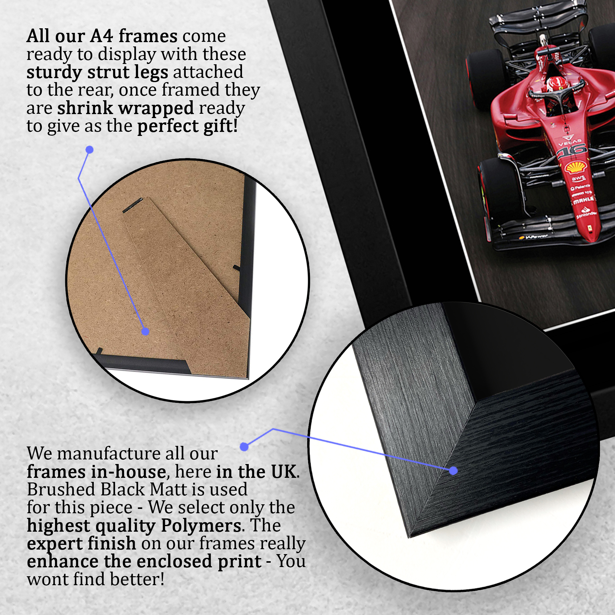 Charles Leclerc ottima idea regalo stampe fotografiche incorniciate per appassionati di F1 Formula 1 - Foto 15 di 31