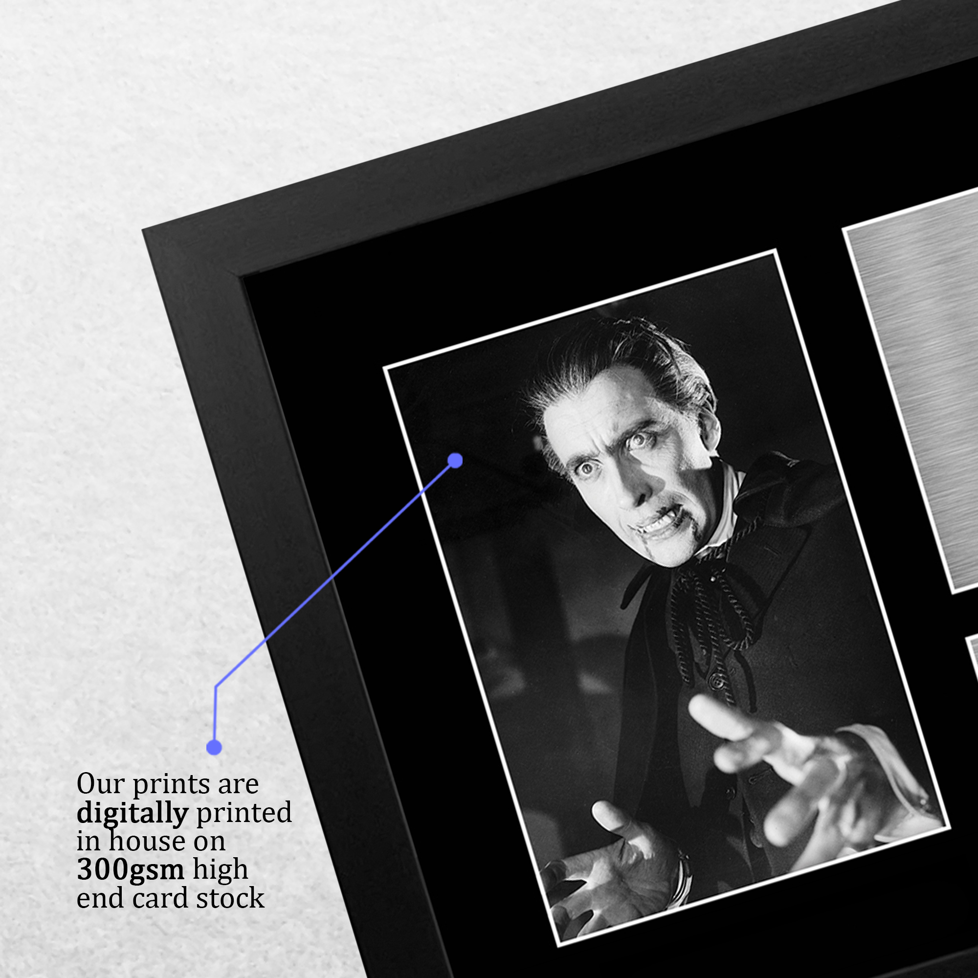 Christopher Lee Dracula Gift Idea Signed Autograph A4 Picture Print to Movie Fan - Picture 5 of 24