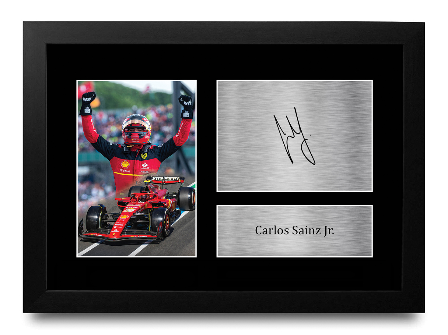 Carlos Sainz Jr Ferrari Gift Idea Framed Photo Prints for Fans of F1 Formula 1 - Picture 2 of 17