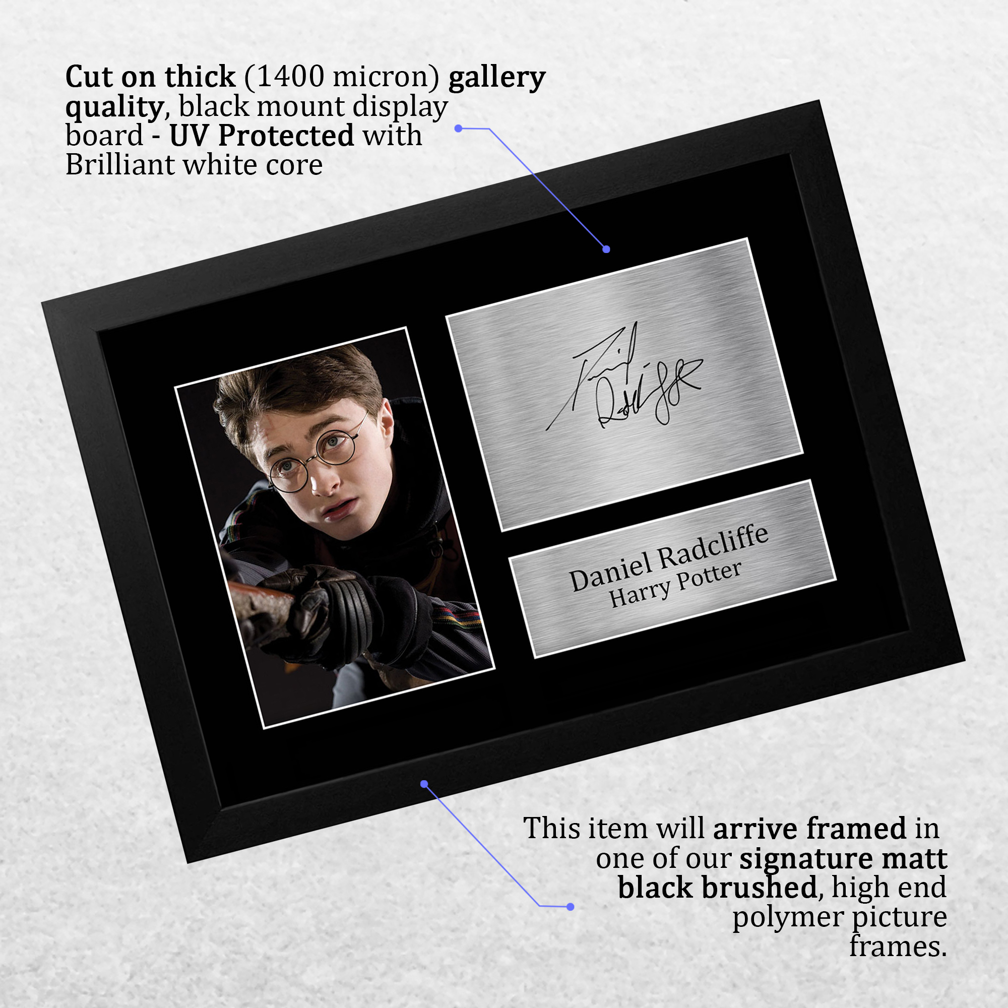 Harry Potter Movie Collection Framed Signed Movie A3 Posters Autographs Prints - Picture 36 of 143