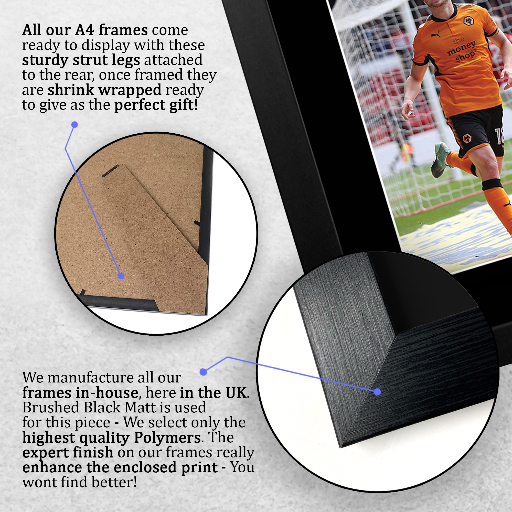 Autógrafo preimpreso firmado por Diogo Jota A4 exhibición de fotos regalo para un fanático de los lobos - Imagen 8 de 17