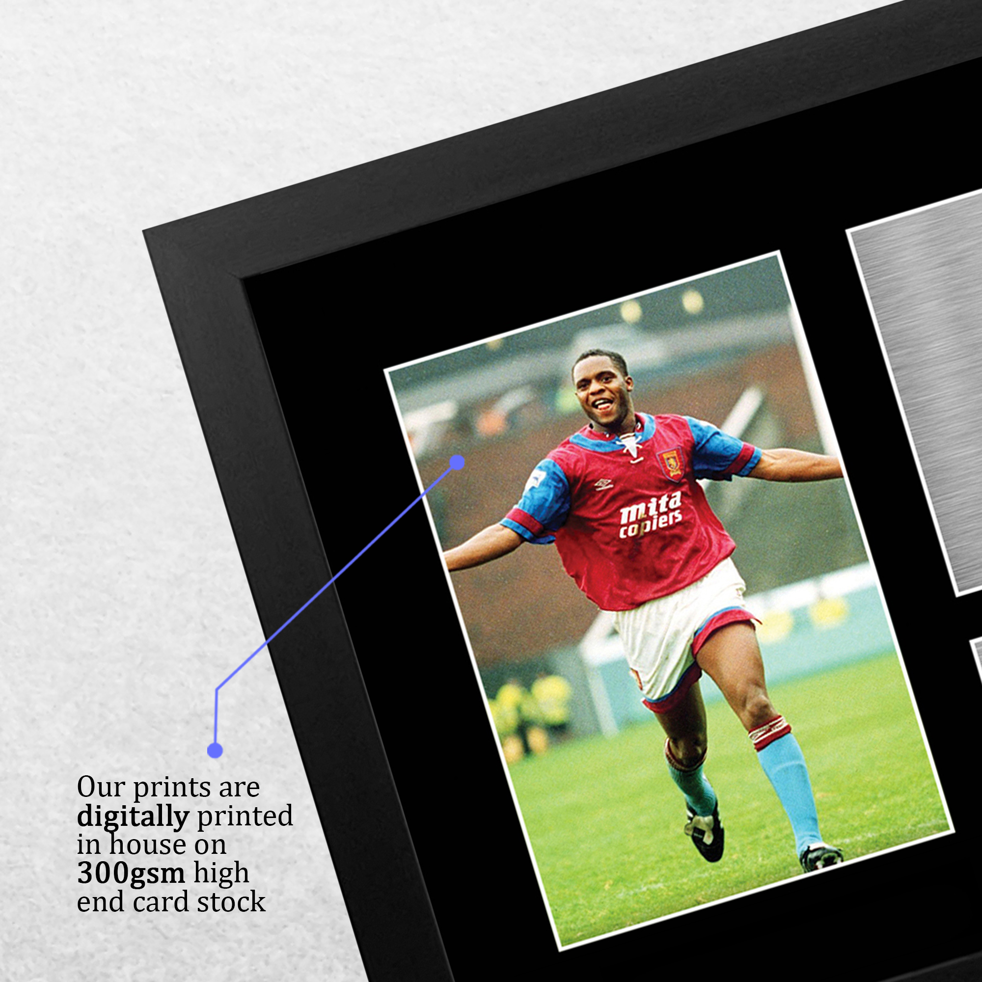 Dalian Atkinson Geschenke gedruckt Autogramm A4 Bild für Fußballfans - Bild 5 von 17