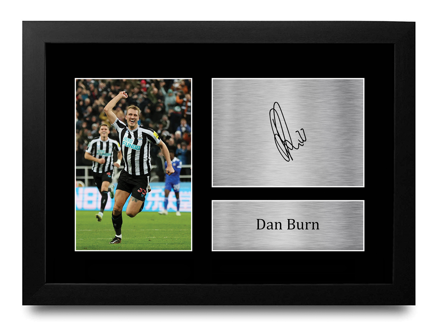 Dan Burn Newcastle United Framed Printed Autograph Picture for Football Fans - Picture 2 of 17