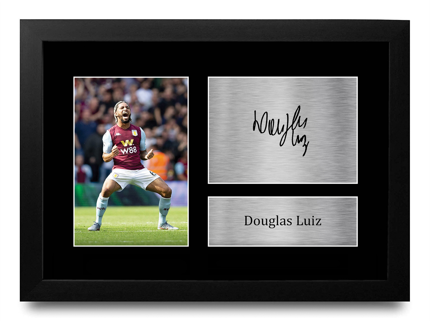 Douglas Luiz Aston Villa Geschenkideen gedrucktes Autogrammbild für Fußballfans - Bild 2 von 17