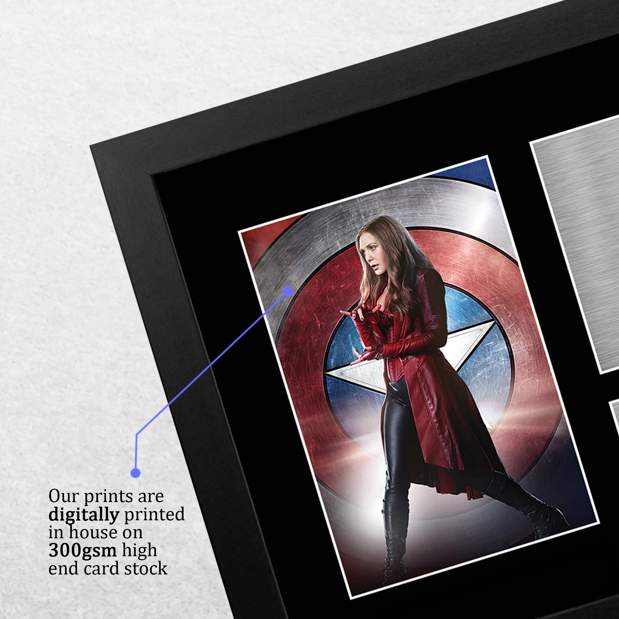 Elizabeth Olsen WandaVision Scarlet Witch Signed Autograph Print for TV ...