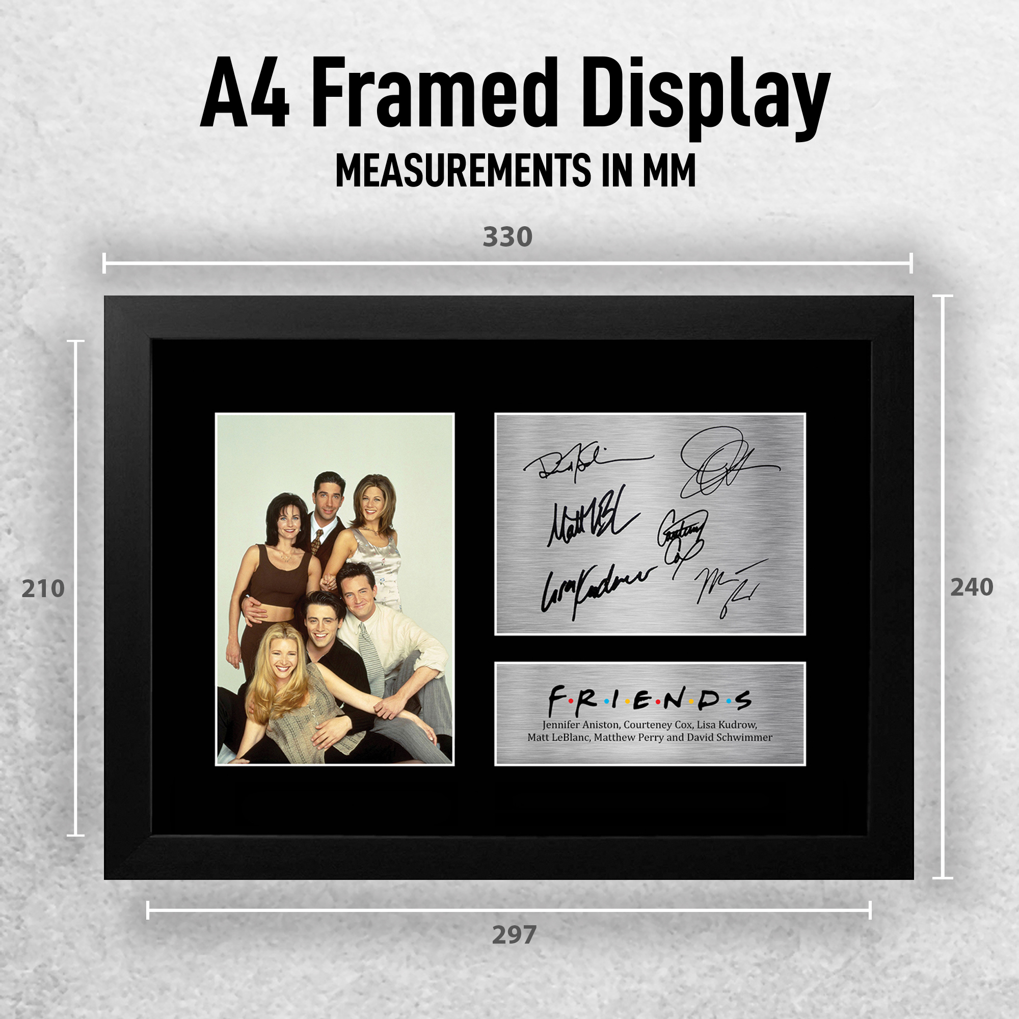 thumbnail image 2 of Friends TV Show Signed Photo Print – Autographed Cast Memorabilia Poster 2 of 6