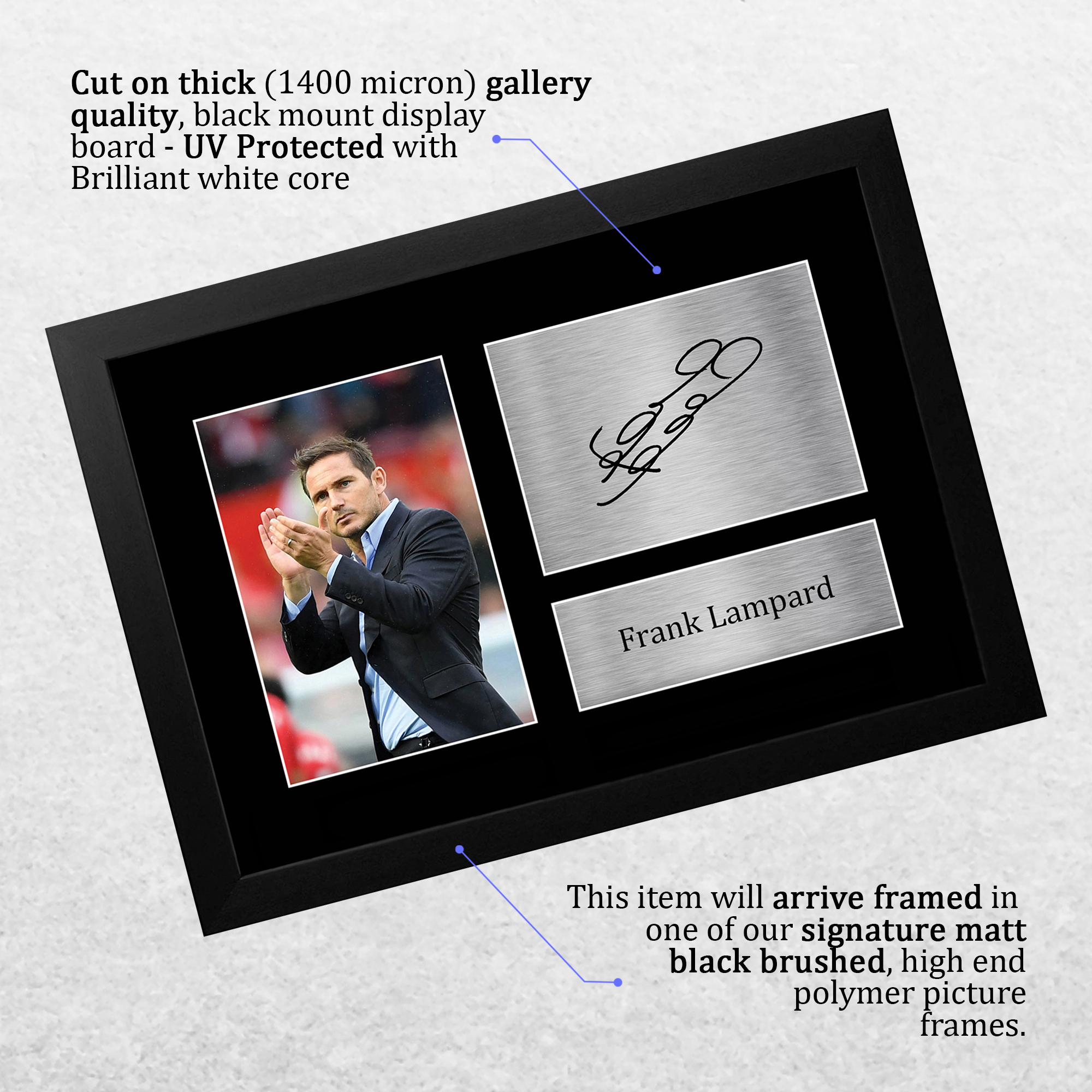 Frank Lampard Signed Printed Autograph A4 Photo Wall Art Gift For a Chelsea Fan - Imagen 12 de 17
