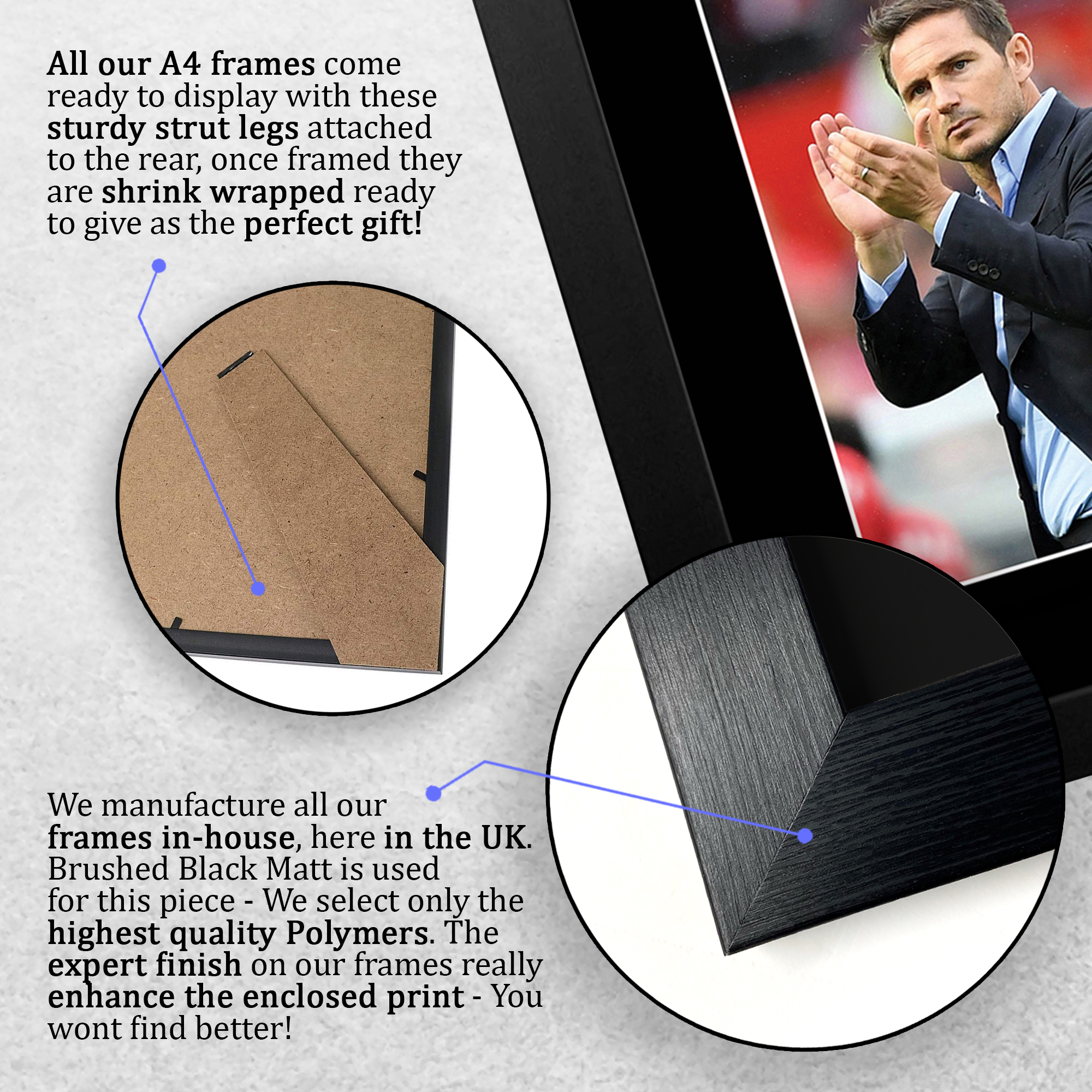 Frank Lampard Signed Printed Autograph A4 Photo Wall Art Gift For a Chelsea Fan - Imagen 16 de 17