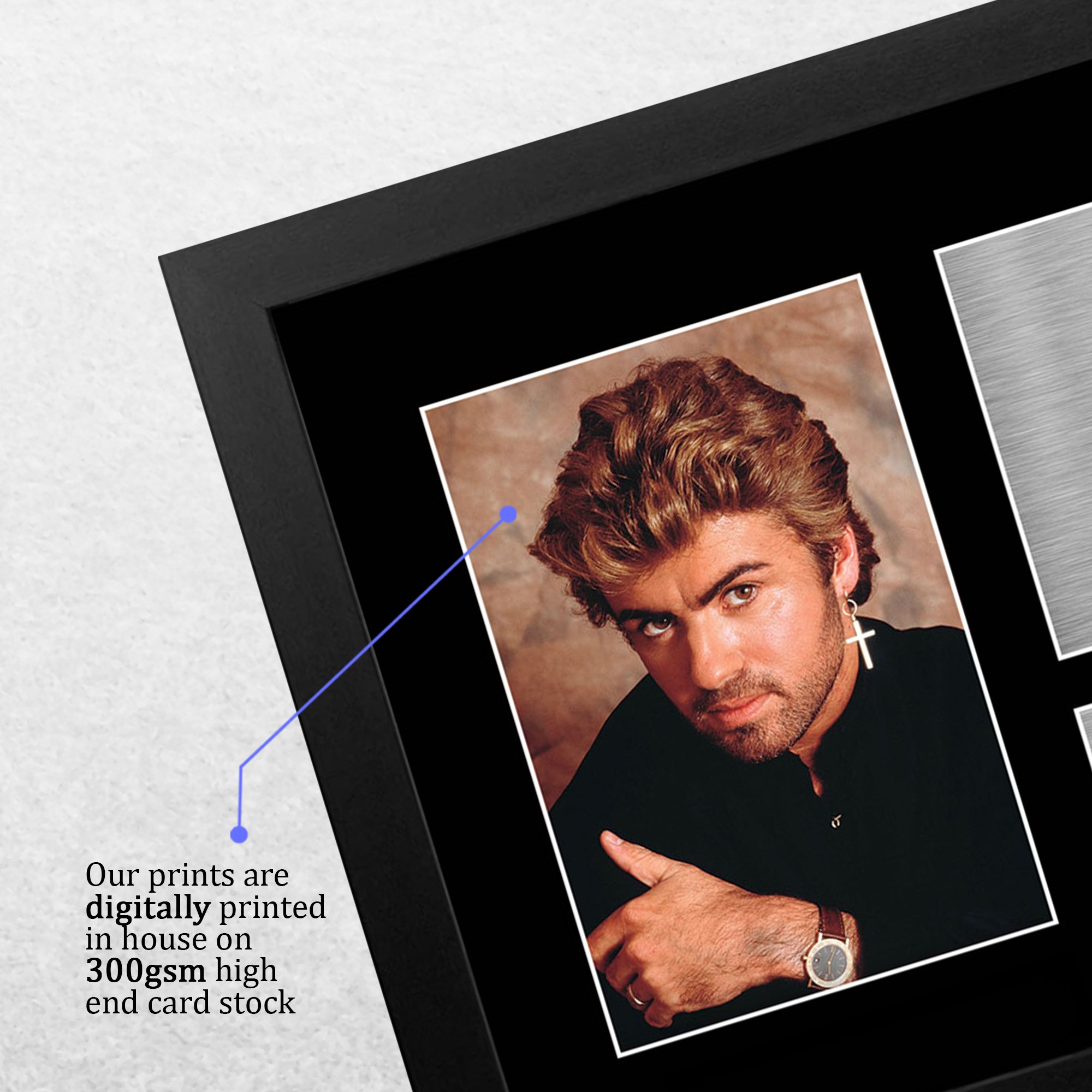 George Michael Signed Pre Printed Autograph A4 Photo Gift For a Pop Fan - Bild 13 von 31