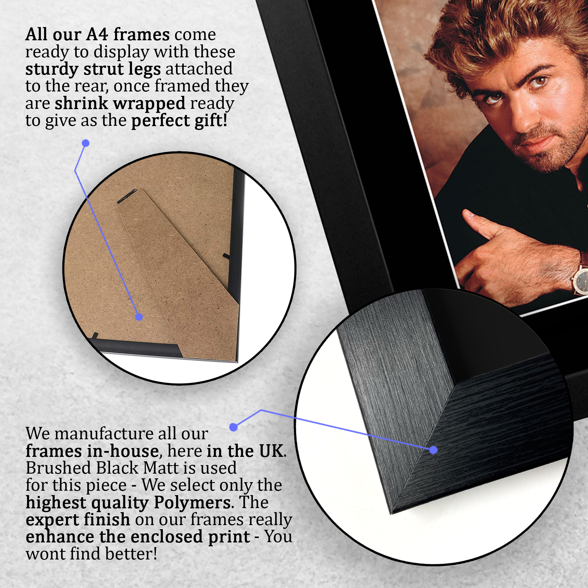 George Michael Signed Pre Printed Autograph A4 Photo Gift For a Pop Fan - Bild 16 von 31