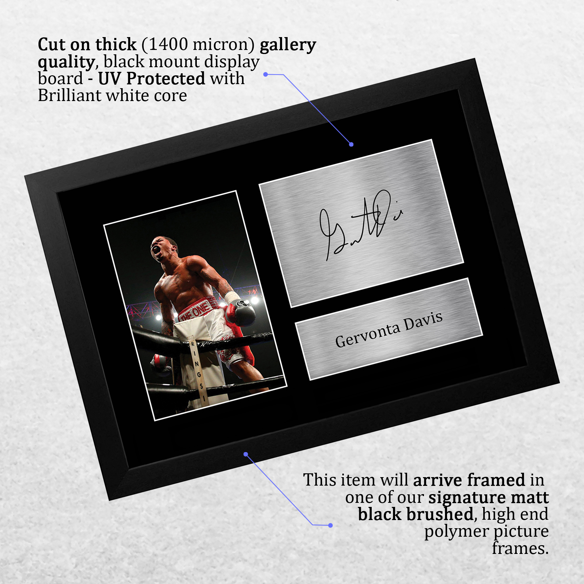 Gervonta Davis A4 Boxing Gift Idea Signed Autograph Photo Prints to Boxer Fans - Picture 4 of 17