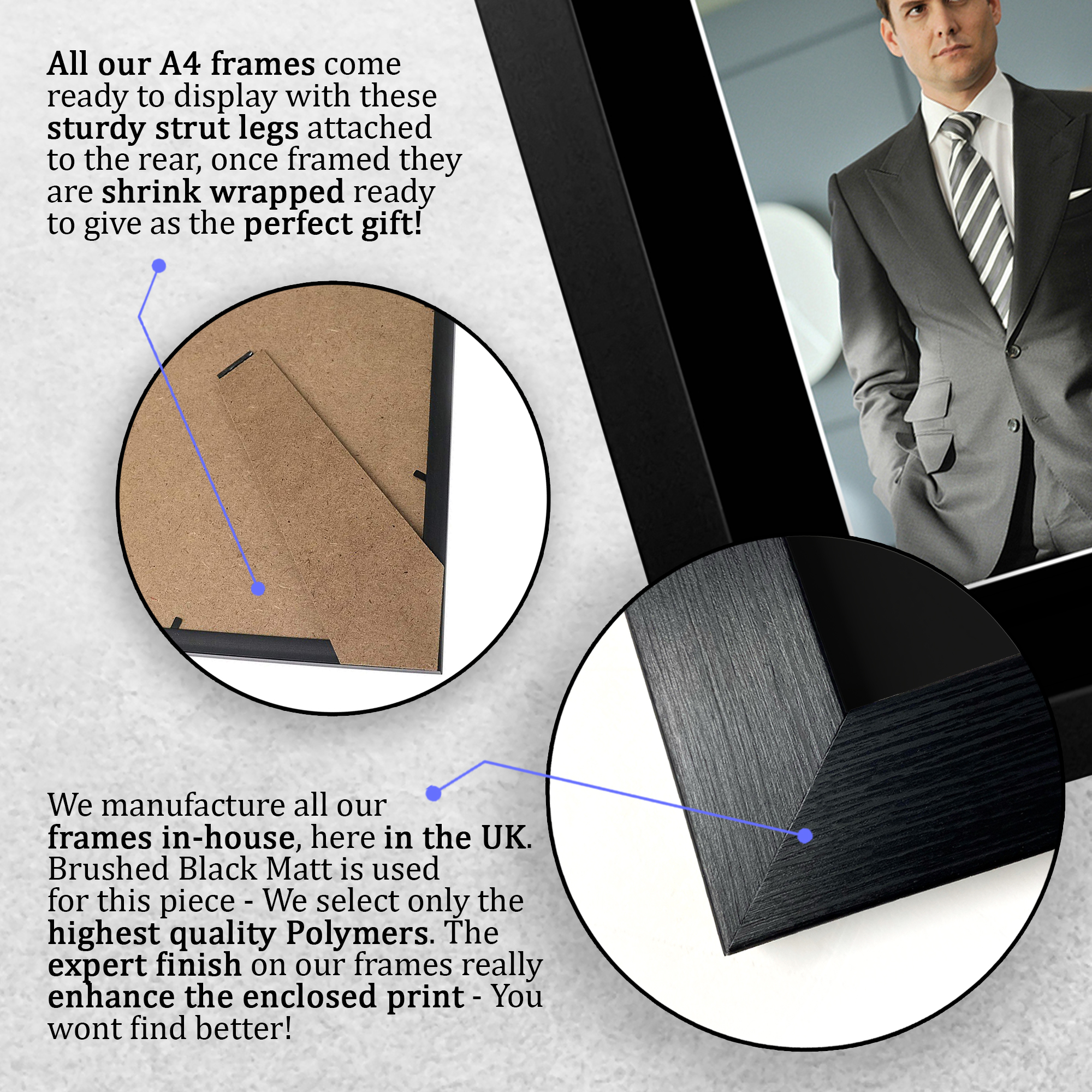 Gabriel Macht Suits Cool Gift Idea Printed Framed Autograph Picture for TV Fans - Bild 8 von 24